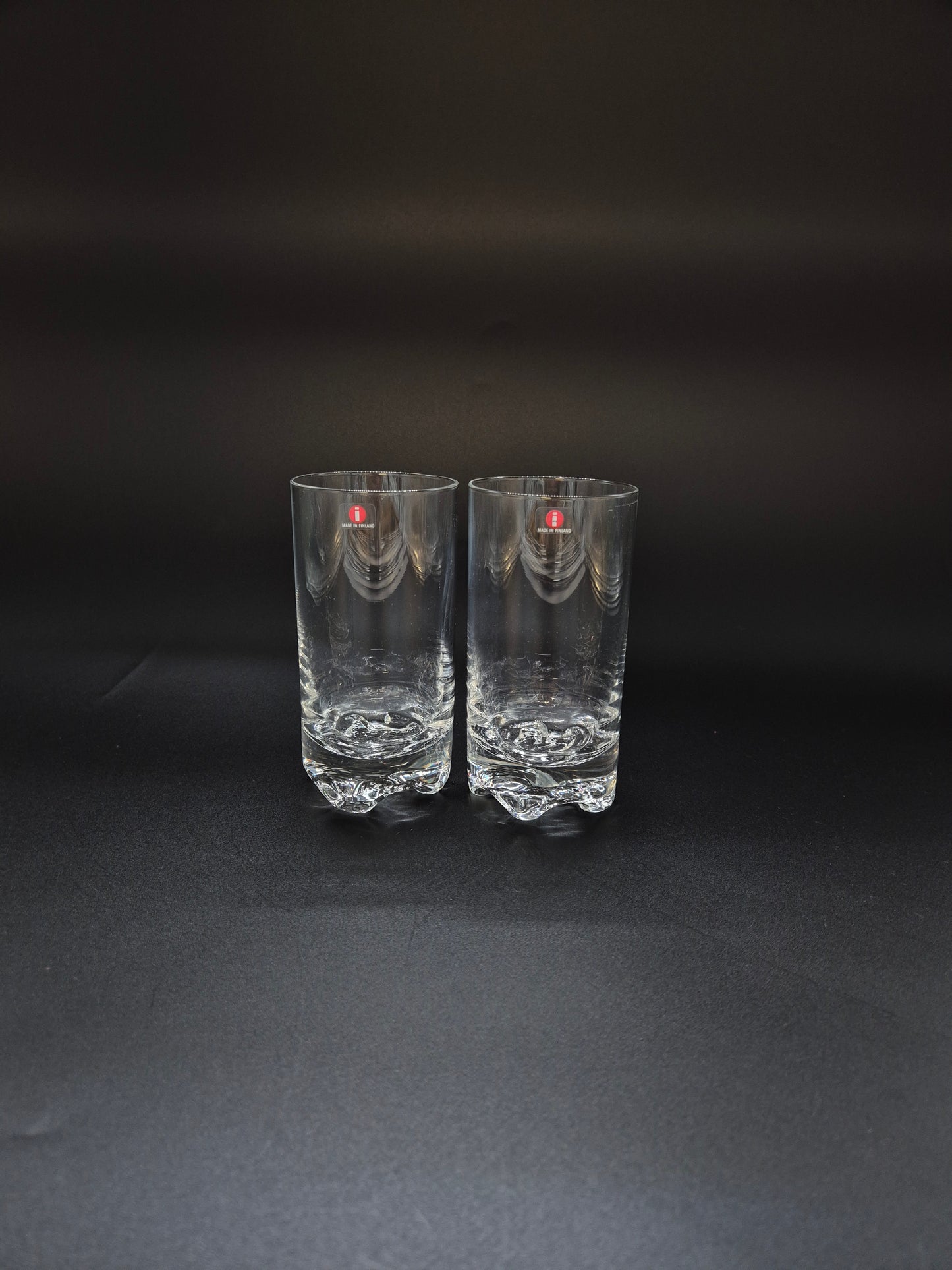Pair of Iittala Gaissa Beer Glasses Tapio Wirkkala