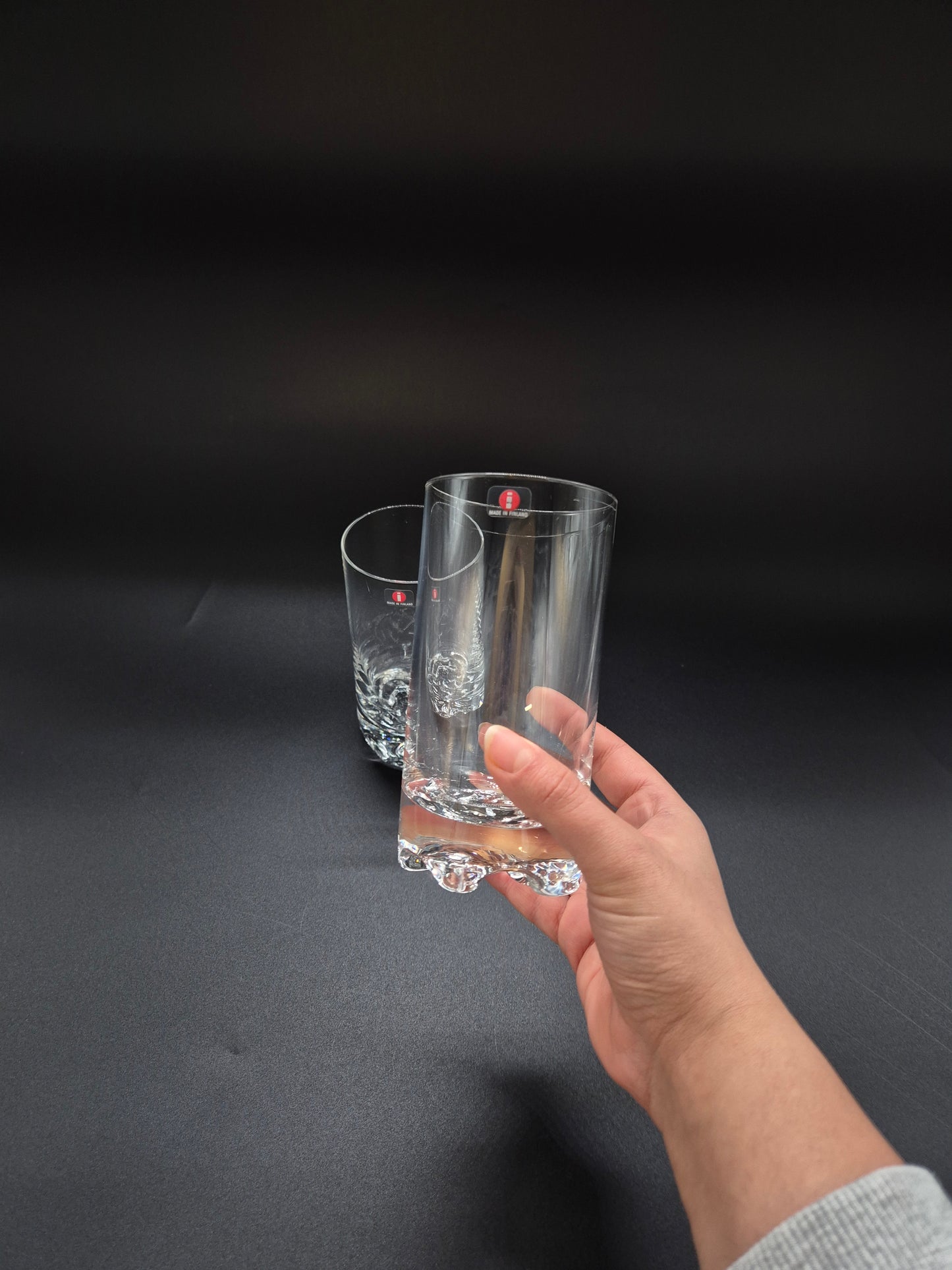 Pair of Iittala Gaissa Beer Glasses Tapio Wirkkala