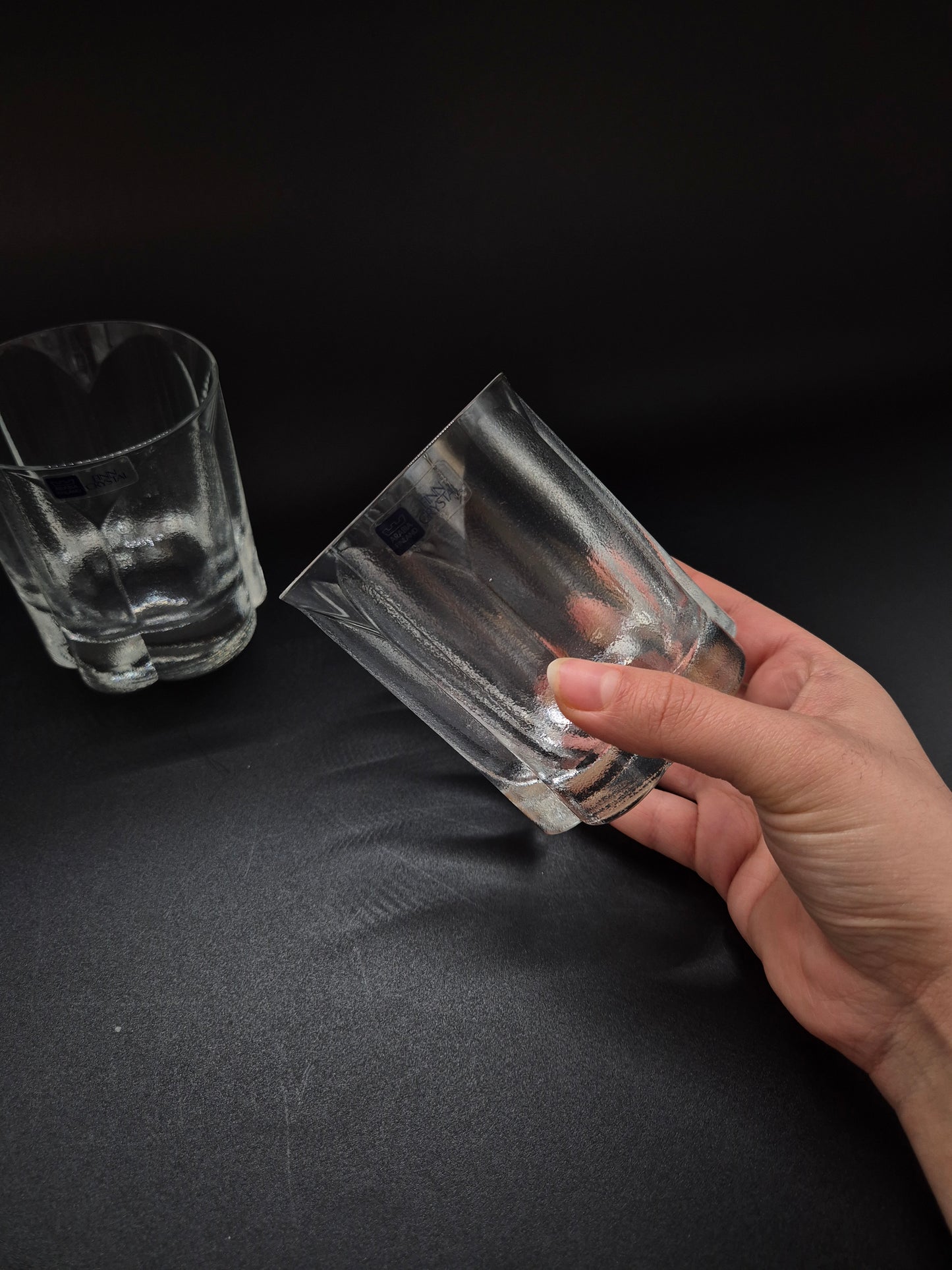 Set of 2 Romeo Drinking Glasses by Markku Salo - Finnish Crystal – Arabia Finland