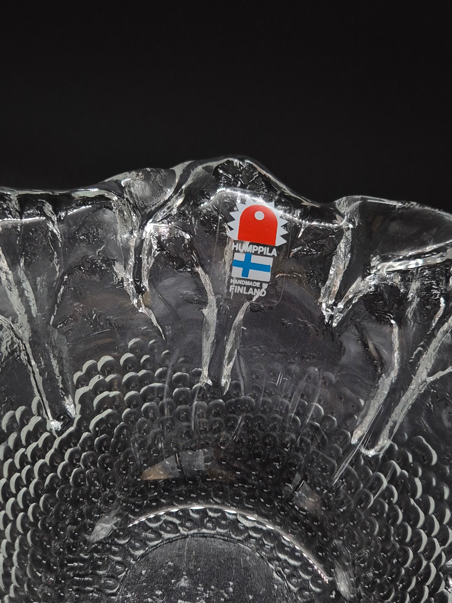 Humppila Kasvimaalla Bowl by Pertti Santalahti – Vintage Finnish Glass