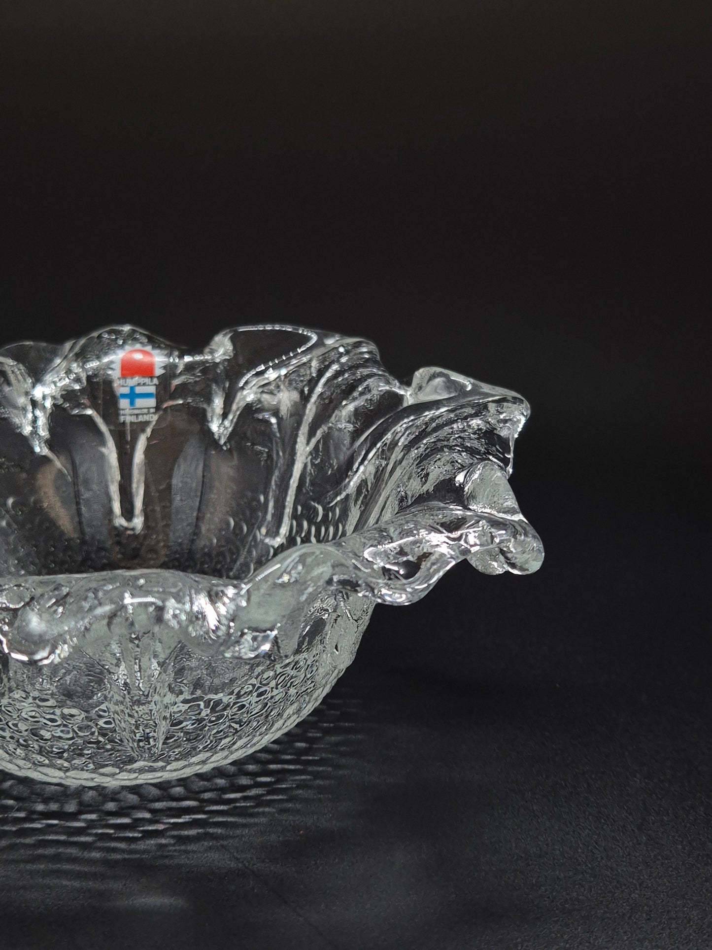 Humppila Kasvimaalla Bowl by Pertti Santalahti – Vintage Finnish Glass