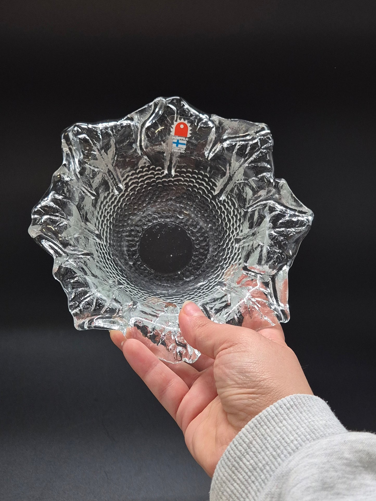 Humppila Kasvimaalla Bowl by Pertti Santalahti – Vintage Finnish Glass
