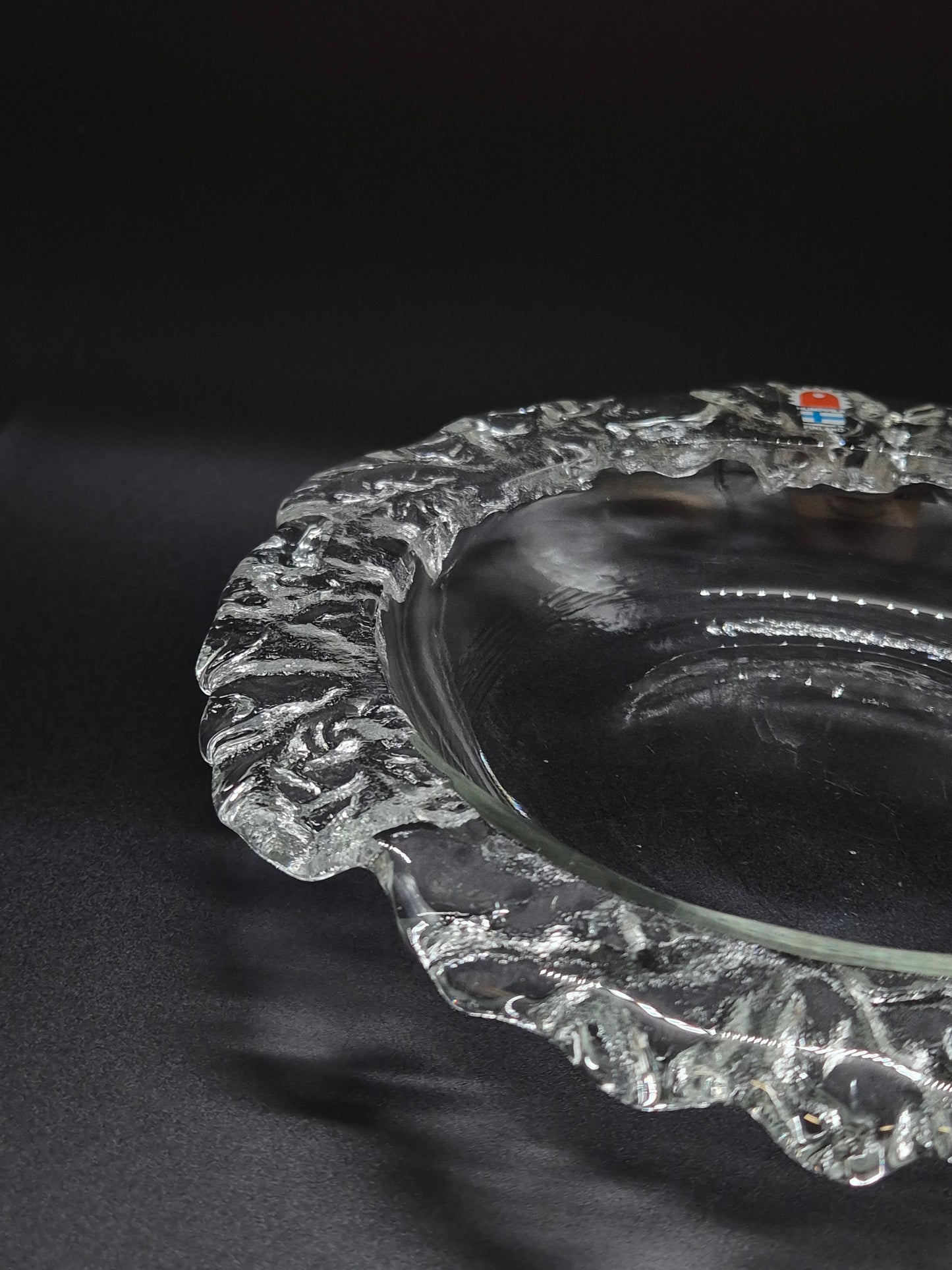 Humppila Lasi Serving Plate - Vintage Finnish Glass Platter