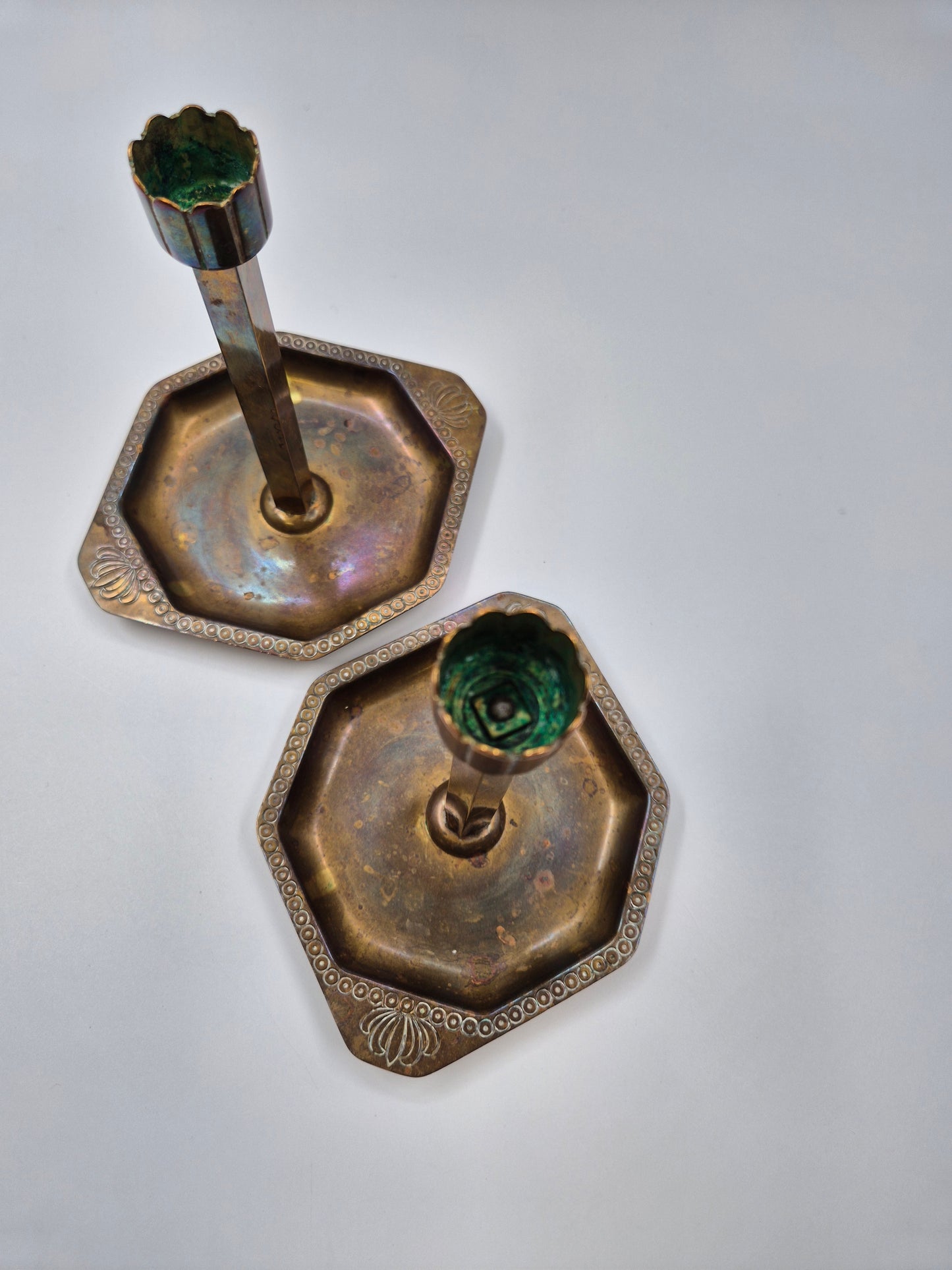 Pair of Vintage Brass Candlesticks