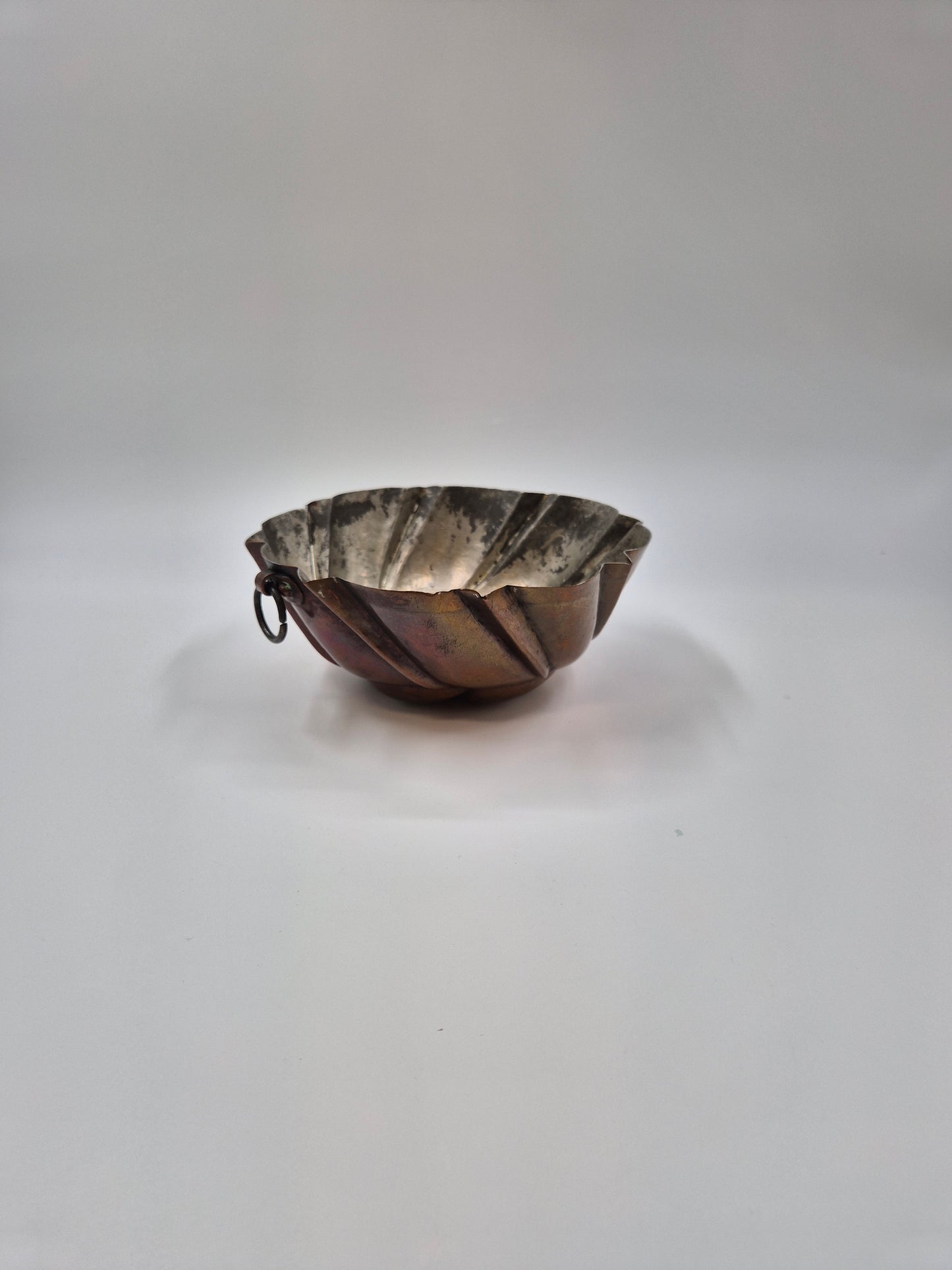 Vintage Copper Cake Mold 20.5 cm Swirl