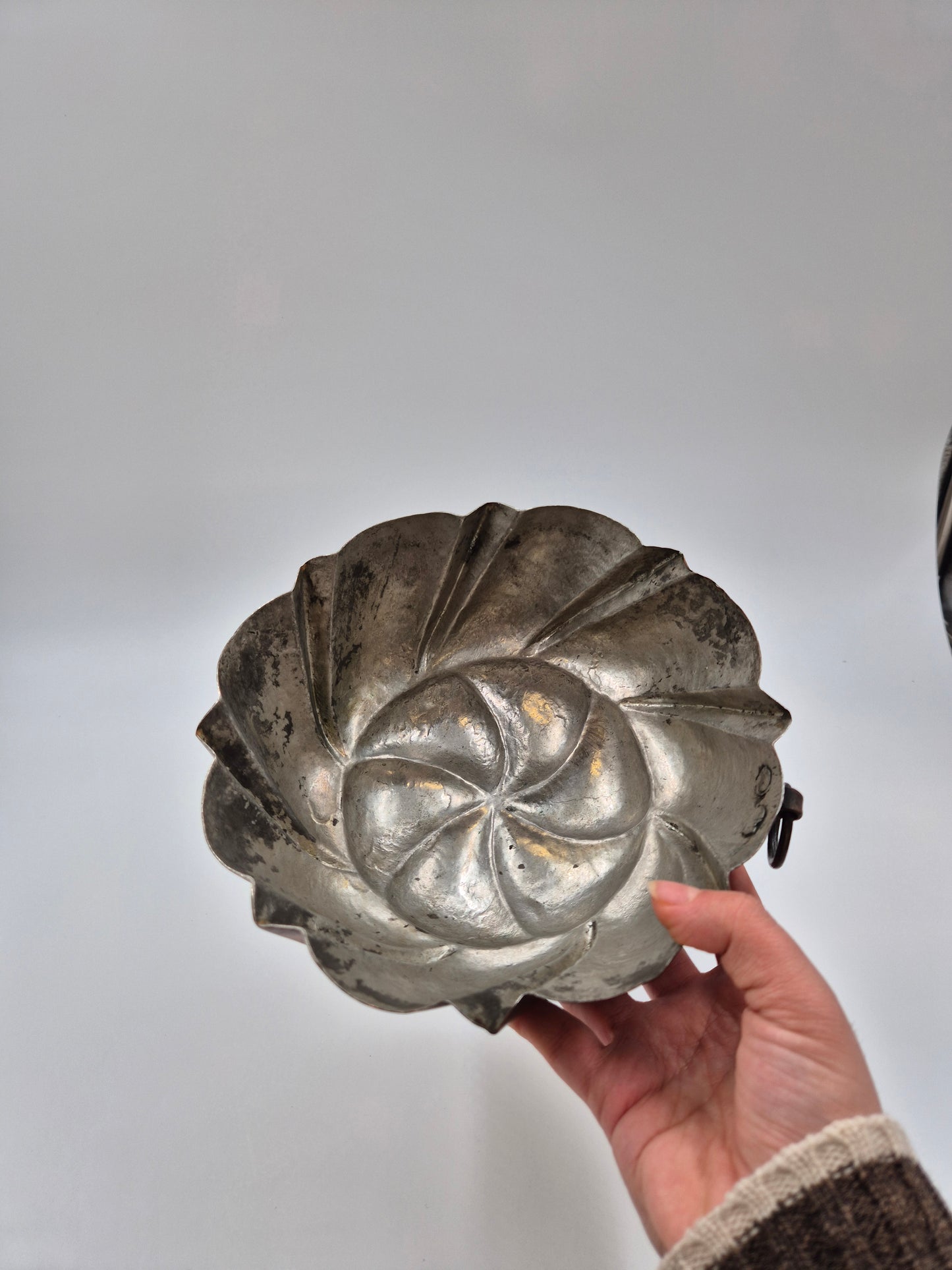 Vintage Copper Cake Mold 20.5 cm Swirl
