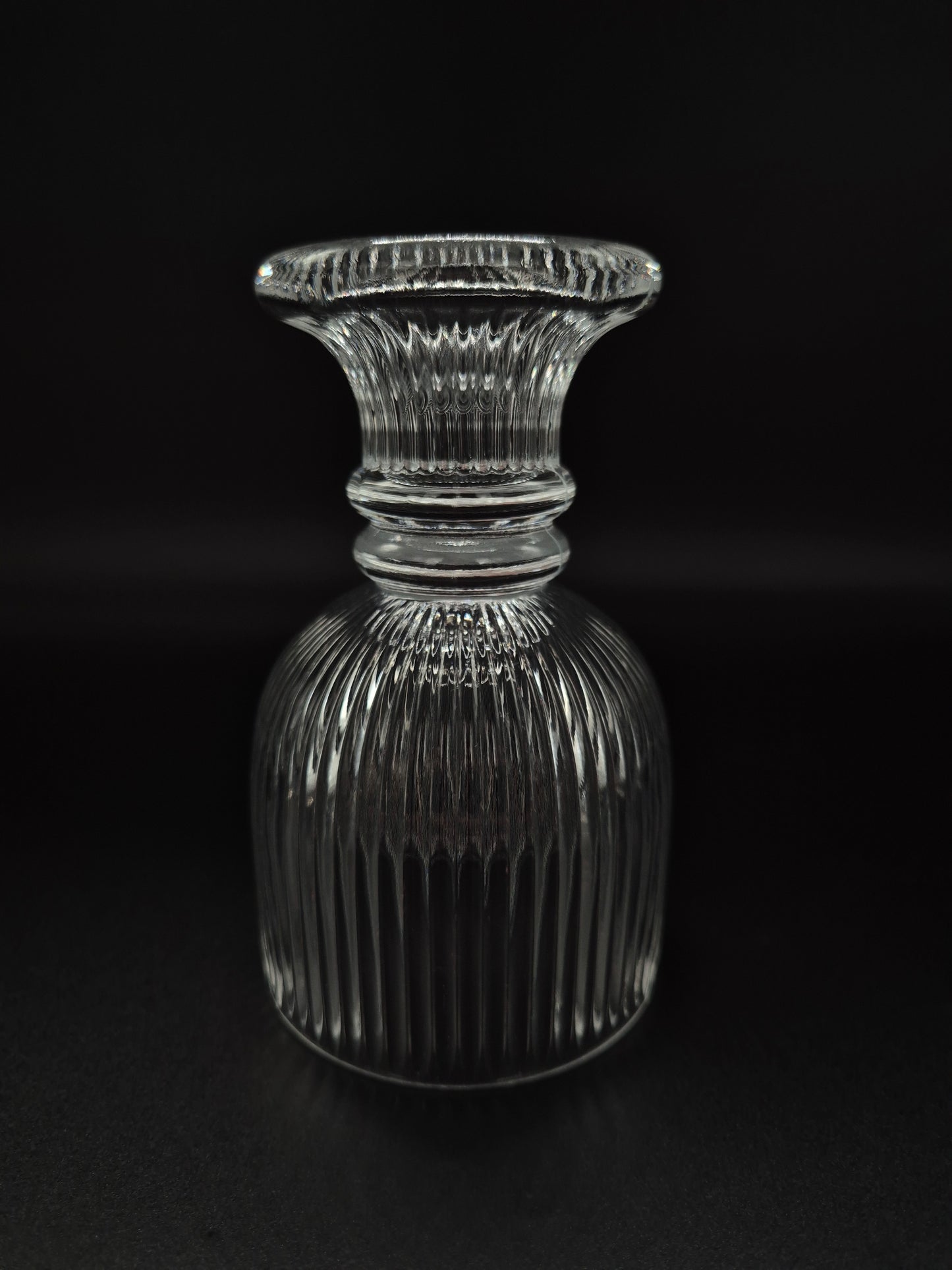 Set of 5 Iittala Viktor Glass by Valto Kokko Vintage Finnish Ribbed Glass 13.5 cm