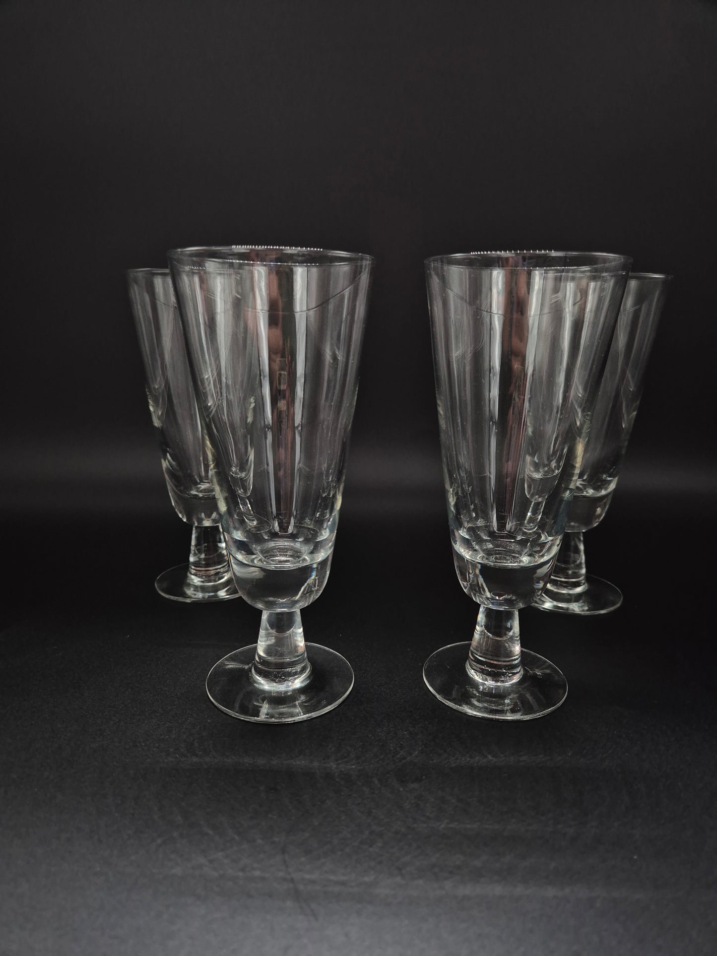 Set of 4 Nuutajärvi Astor Champagne Glass by Saara Hopea