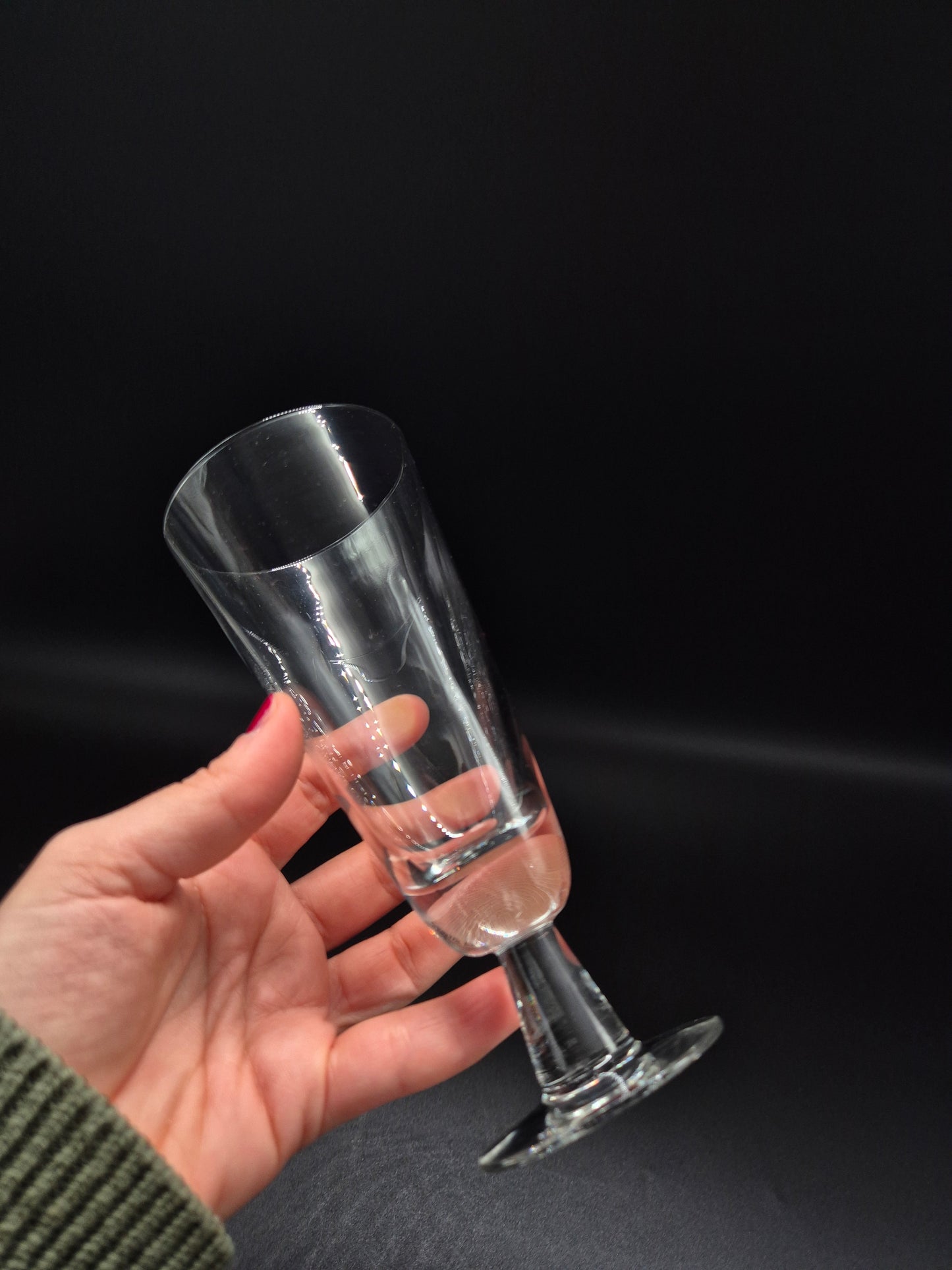Set of 4 Nuutajärvi Astor Champagne Glass by Saara Hopea