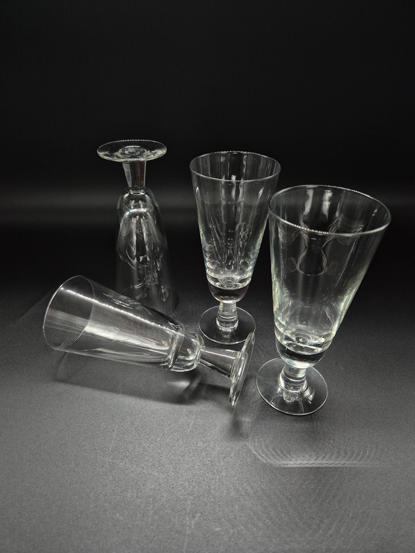Set of 4 Nuutajärvi Astor Champagne Glass by Saara Hopea