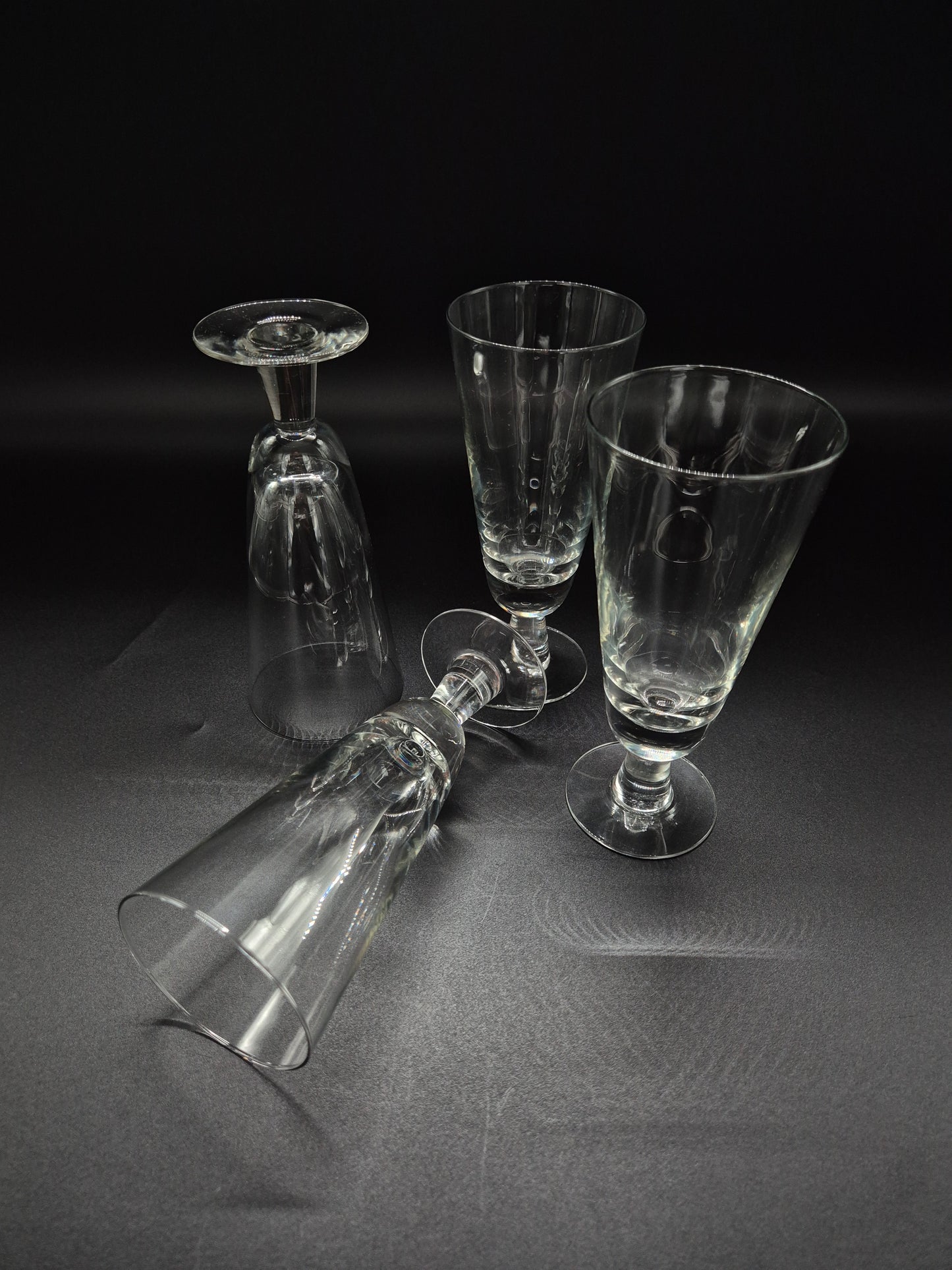 Set of 4 Nuutajärvi Astor Champagne Glass by Saara Hopea