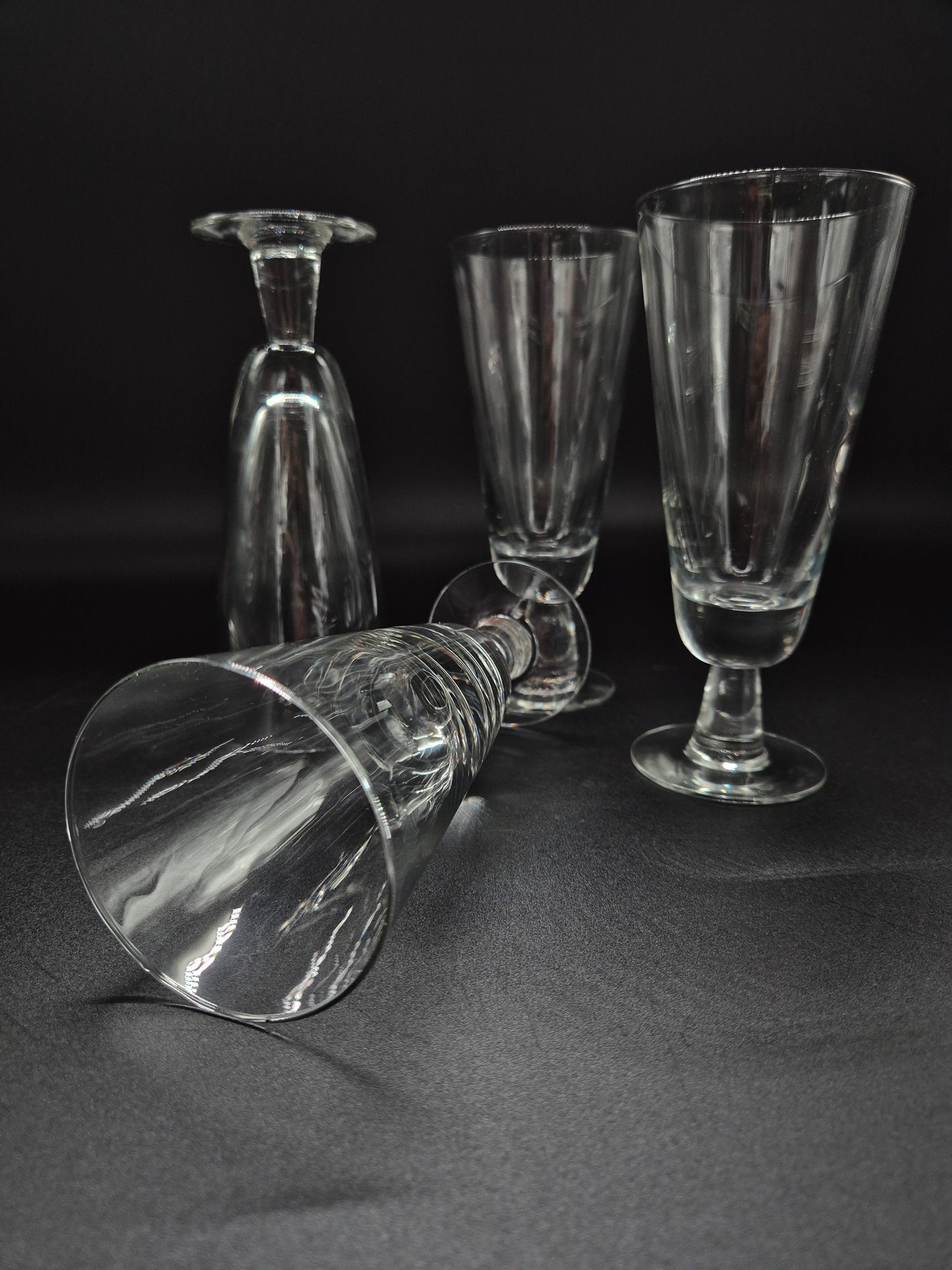 Set of 4 Nuutajärvi Astor Champagne Glass by Saara Hopea