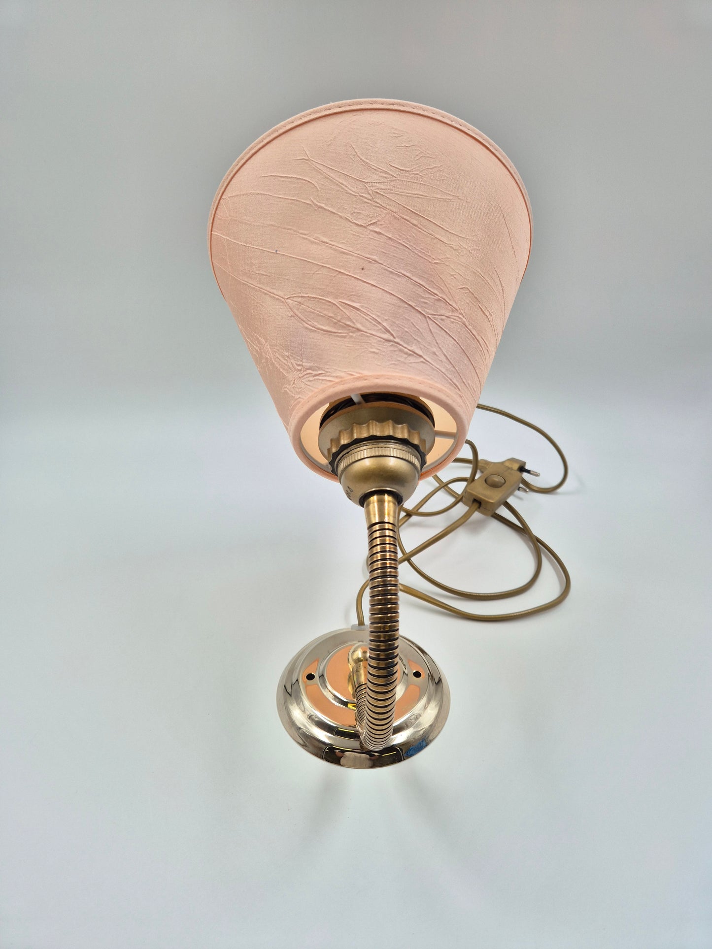 Vintage Table Wall Lamp Brass Gooseneck