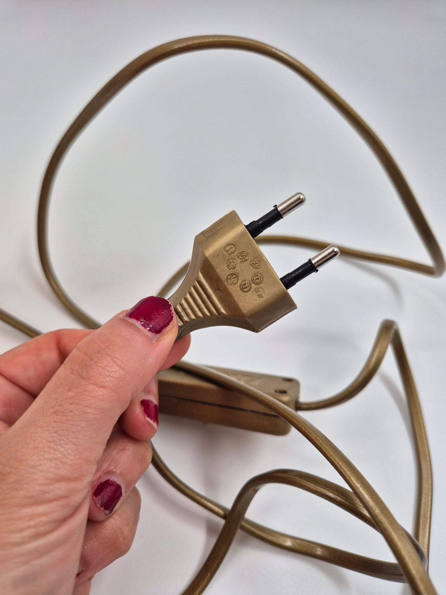 Vintage Table Wall Lamp Brass Gooseneck