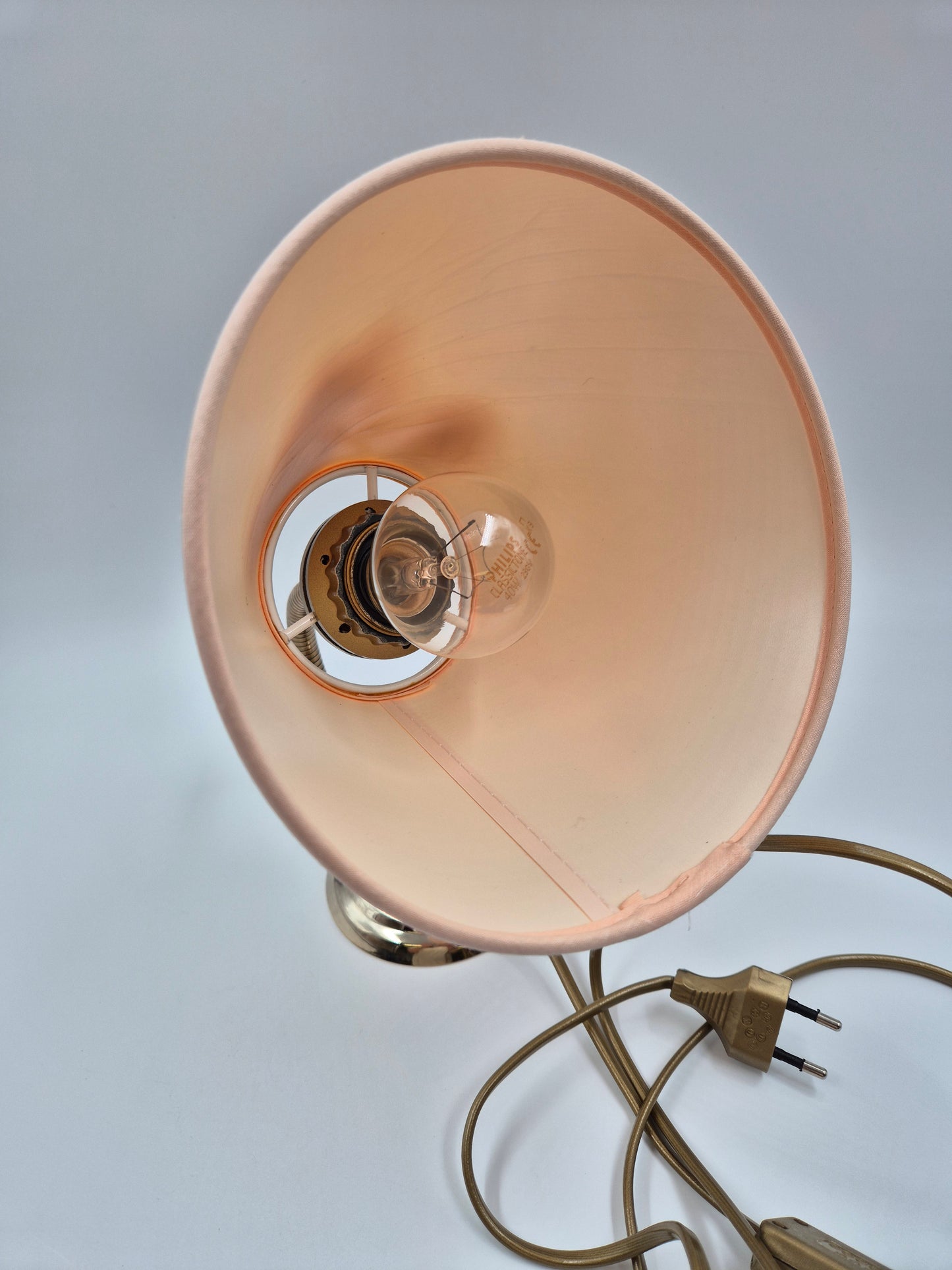 Vintage Table Wall Lamp Brass Gooseneck