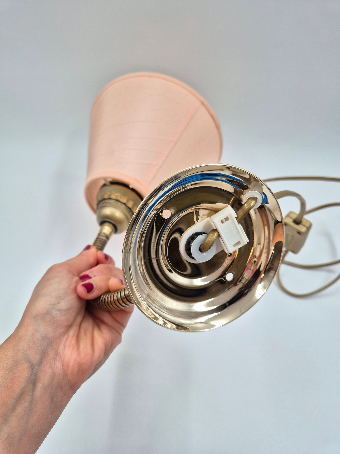Vintage Table Wall Lamp Brass Gooseneck