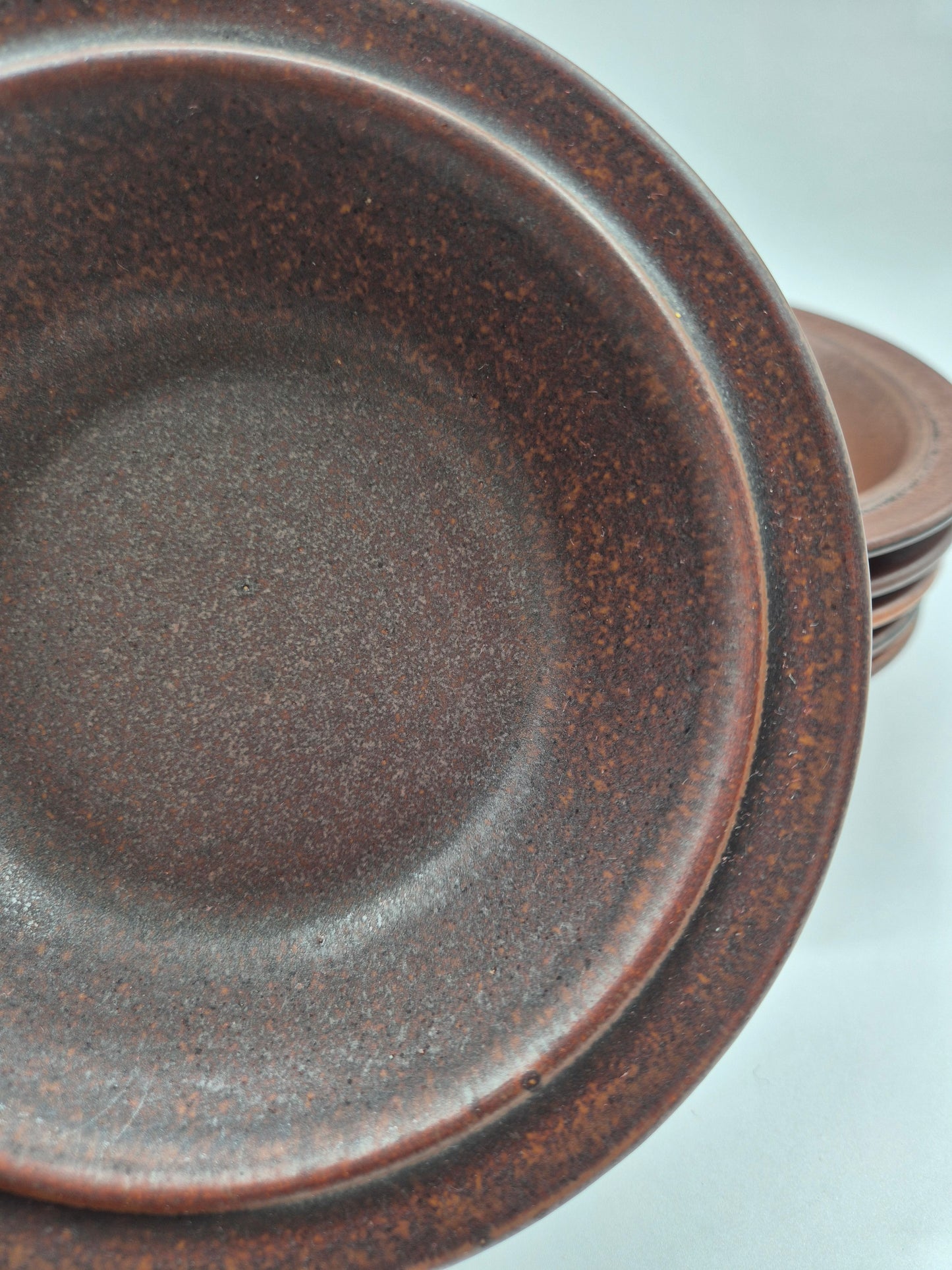 Set of 6 Arabia Ruska Deep Bowls – Finnish Vintage Brown Ceramic Bowls