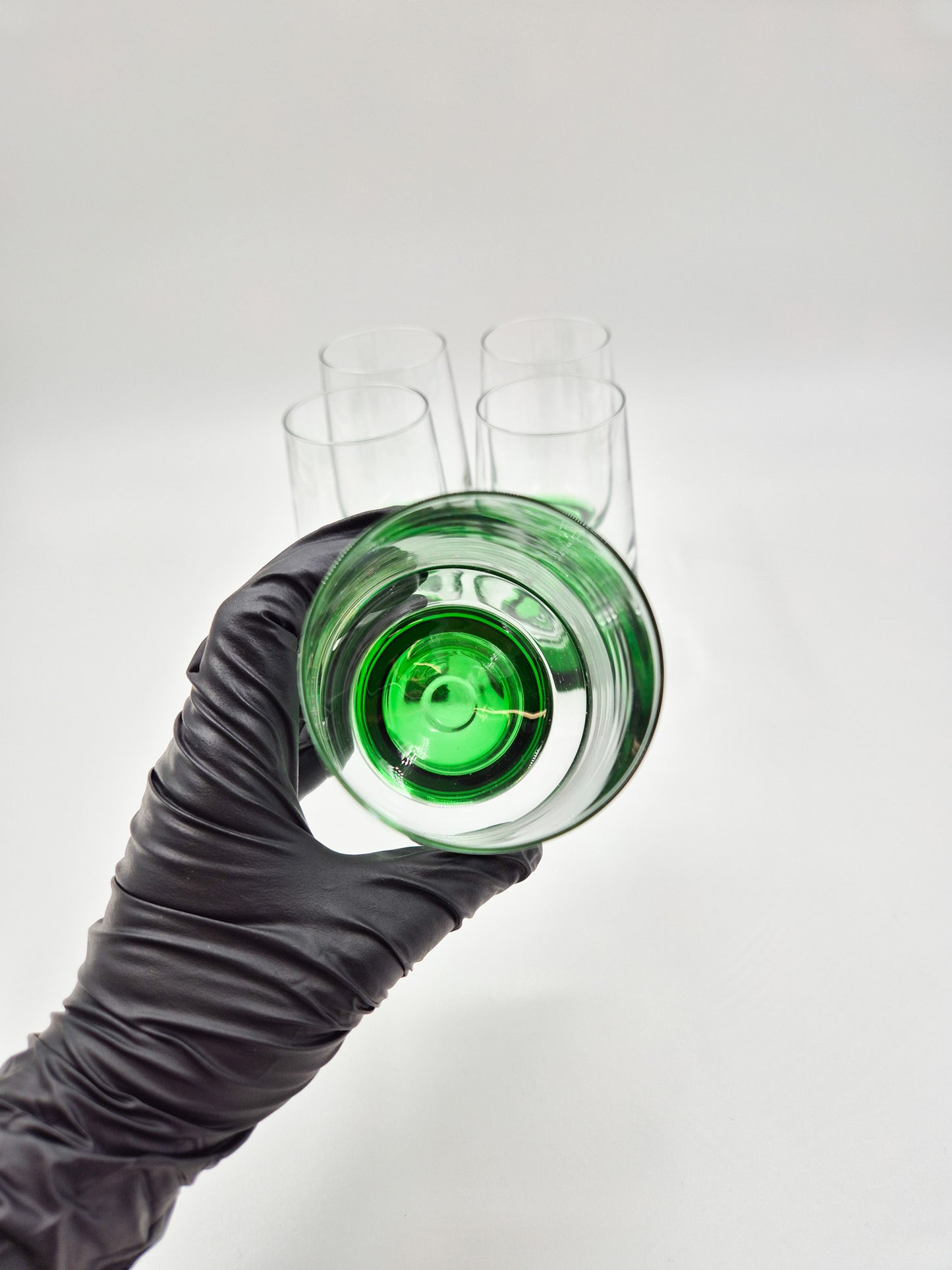 Set of 5 Vintage French Drinking Glasses