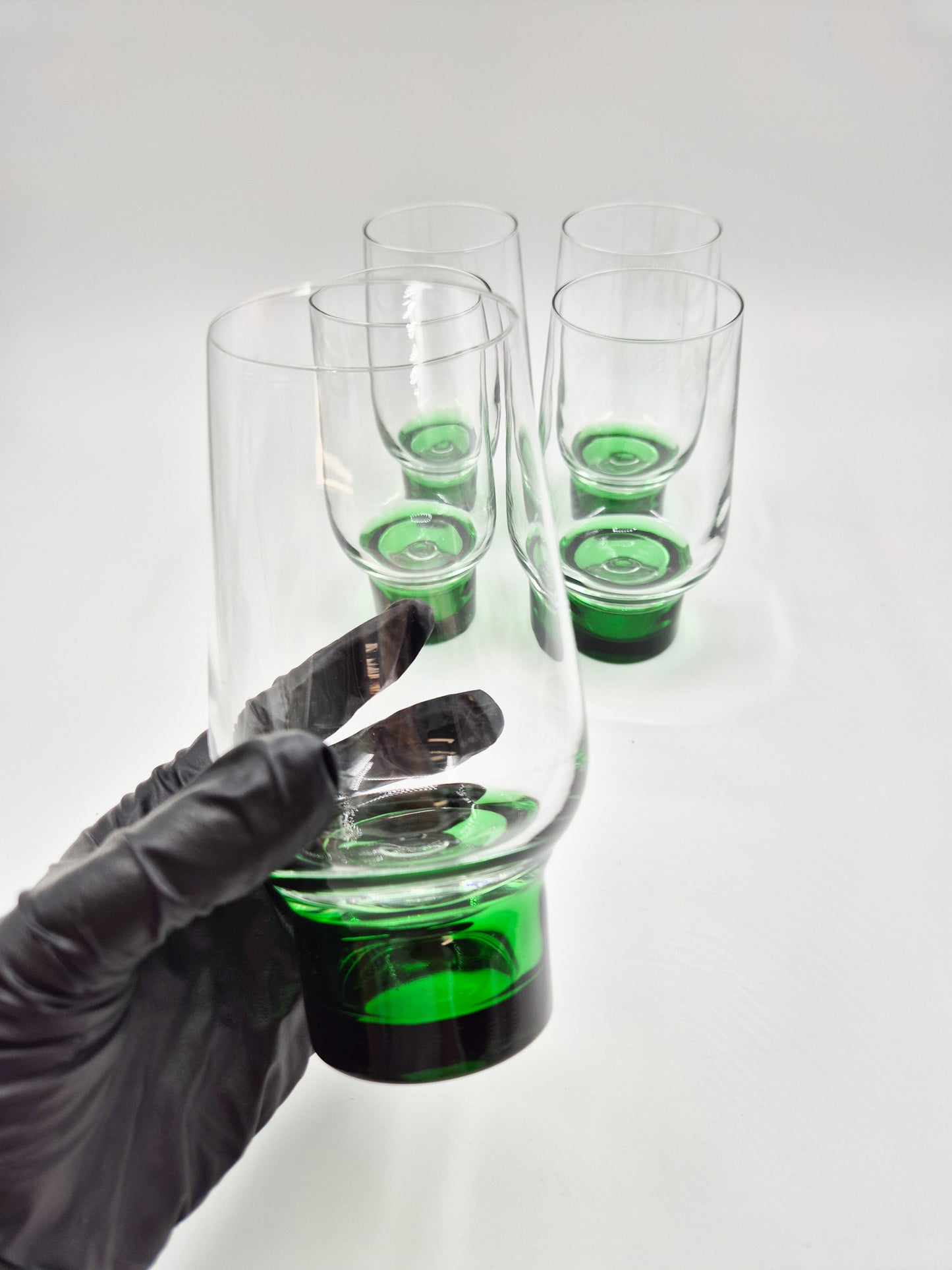 Set of 5 Vintage French Drinking Glasses