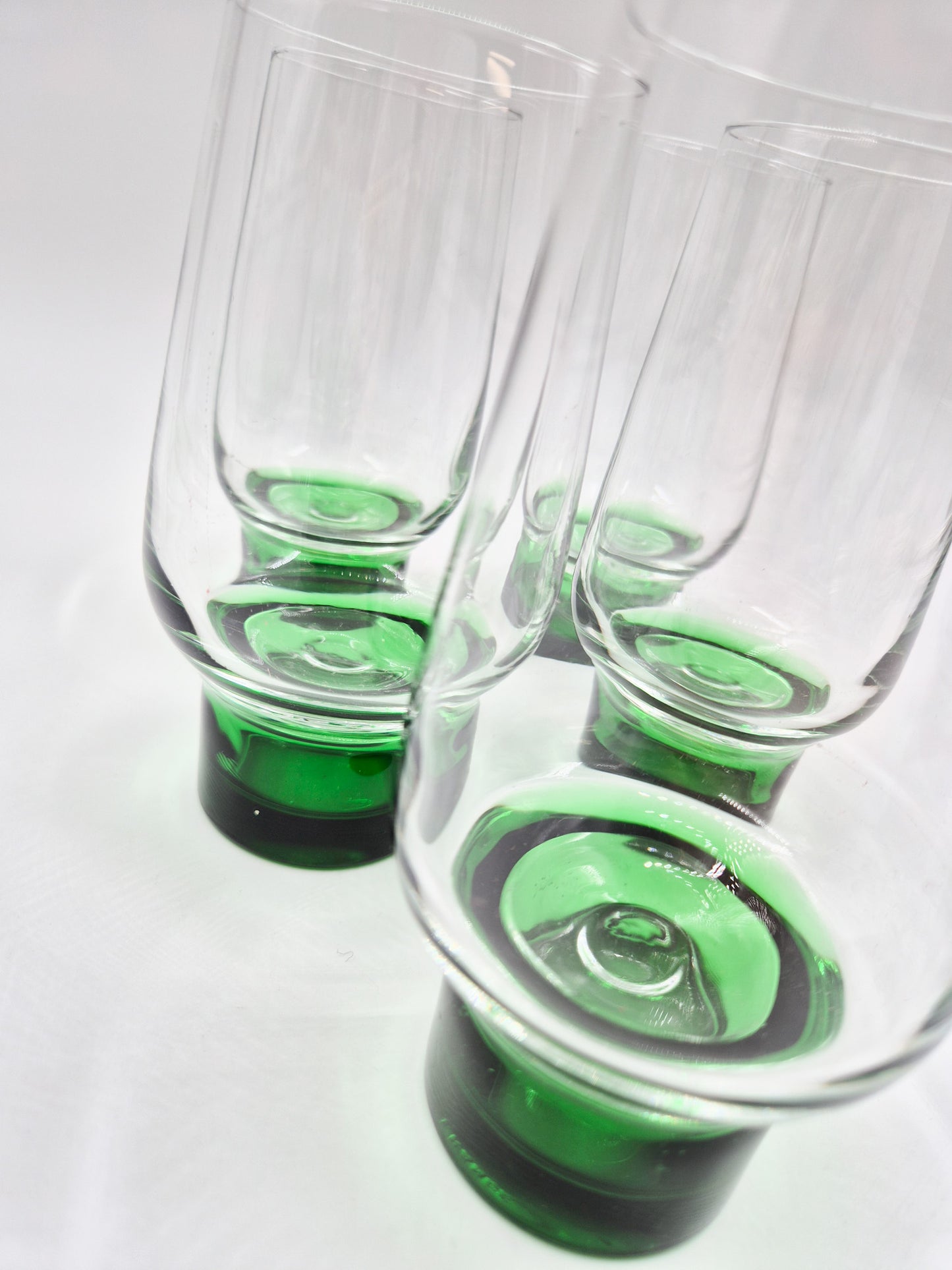 Set of 5 Vintage French Drinking Glasses