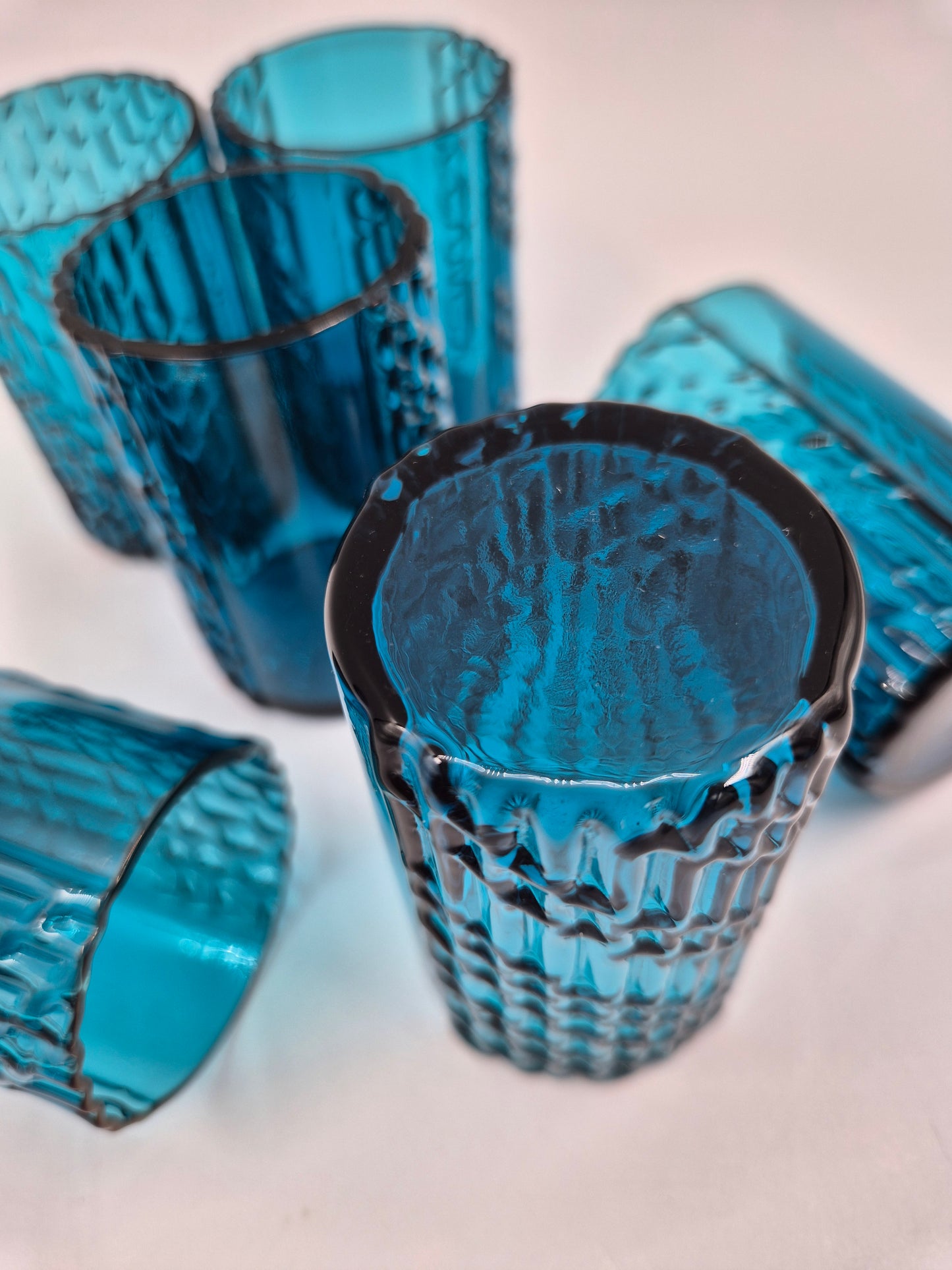Nanny Still Flindari Decanter Set Blue Carafe + 6 Glasses, Riihimäen Lasi