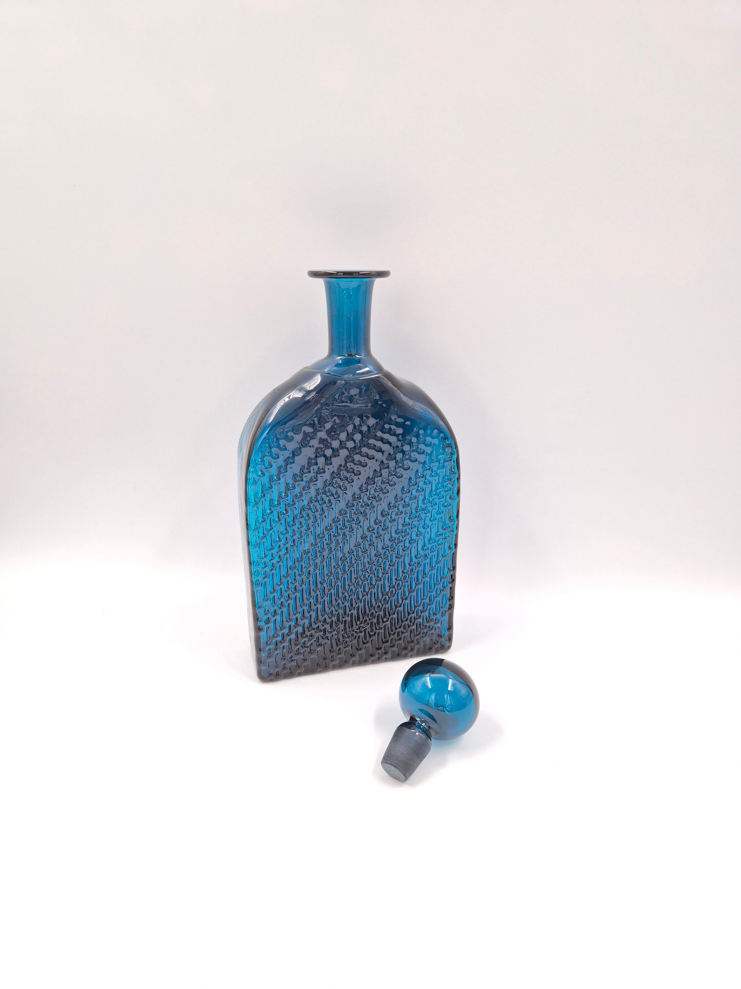 Nanny Still Flindari Decanter Set Blue Carafe + 6 Glasses, Riihimäen Lasi