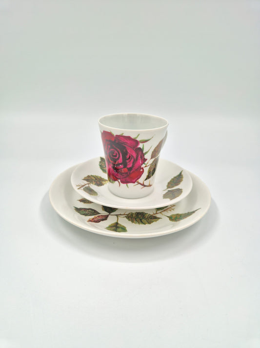 Arabia Ruusu Cup & Saucer Set Pink Rose Finland