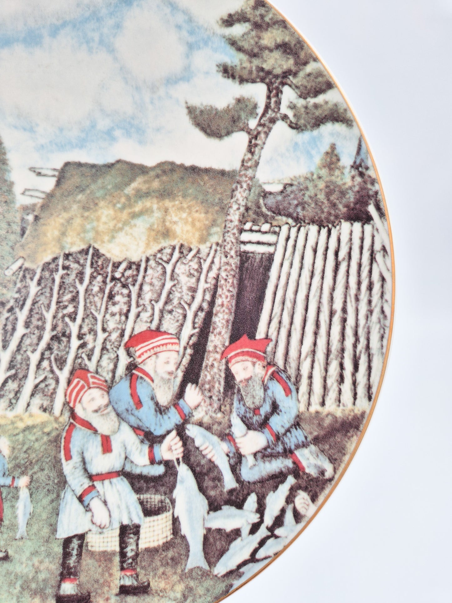 Arabia Finland 1982 Andreas Alariesto Lapland Wall Plate – Limited Edition 7000