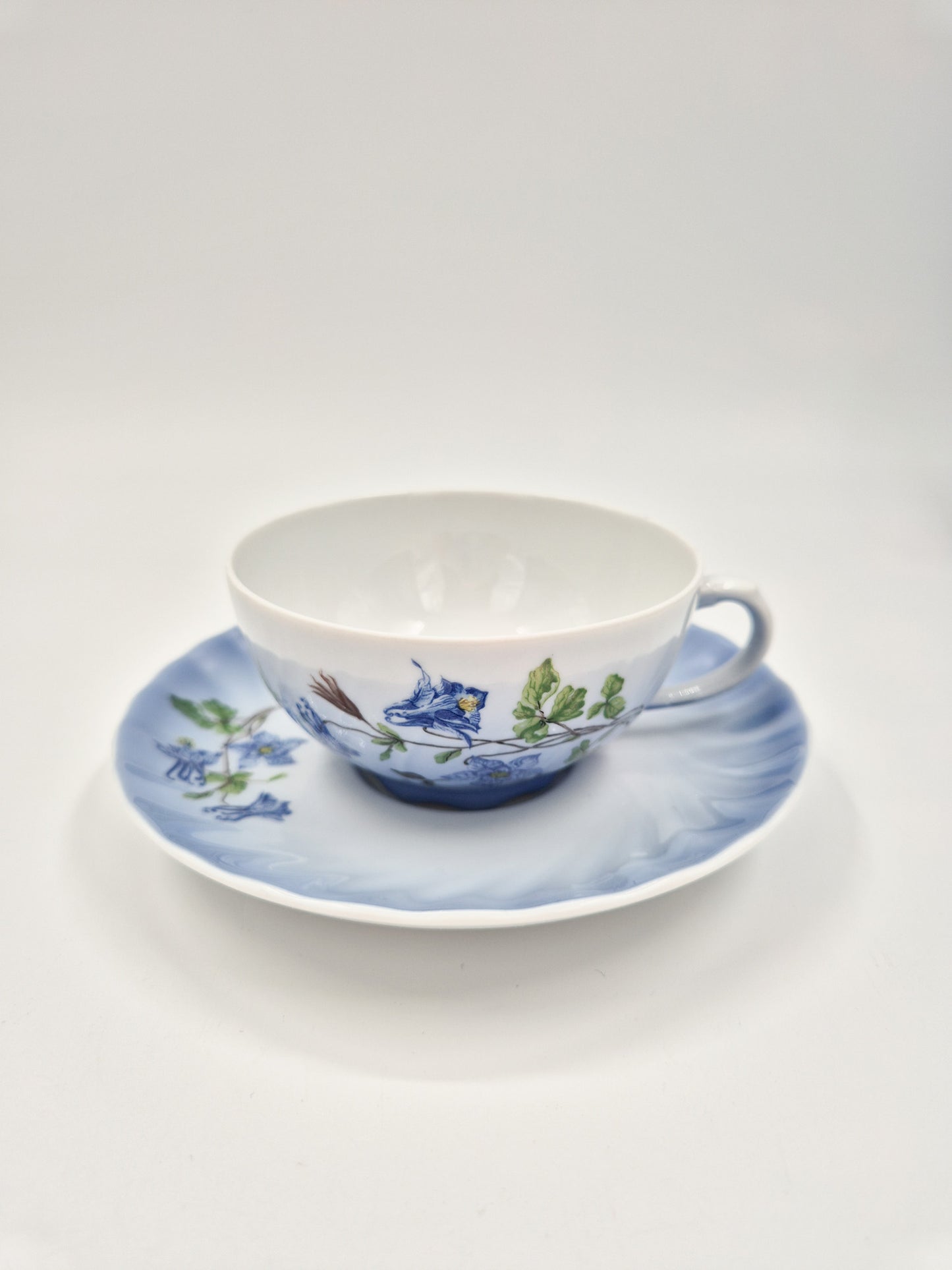 Christineholm Porcelain Tea Set with Warmer – Teapot & Cups Floral Blue Design