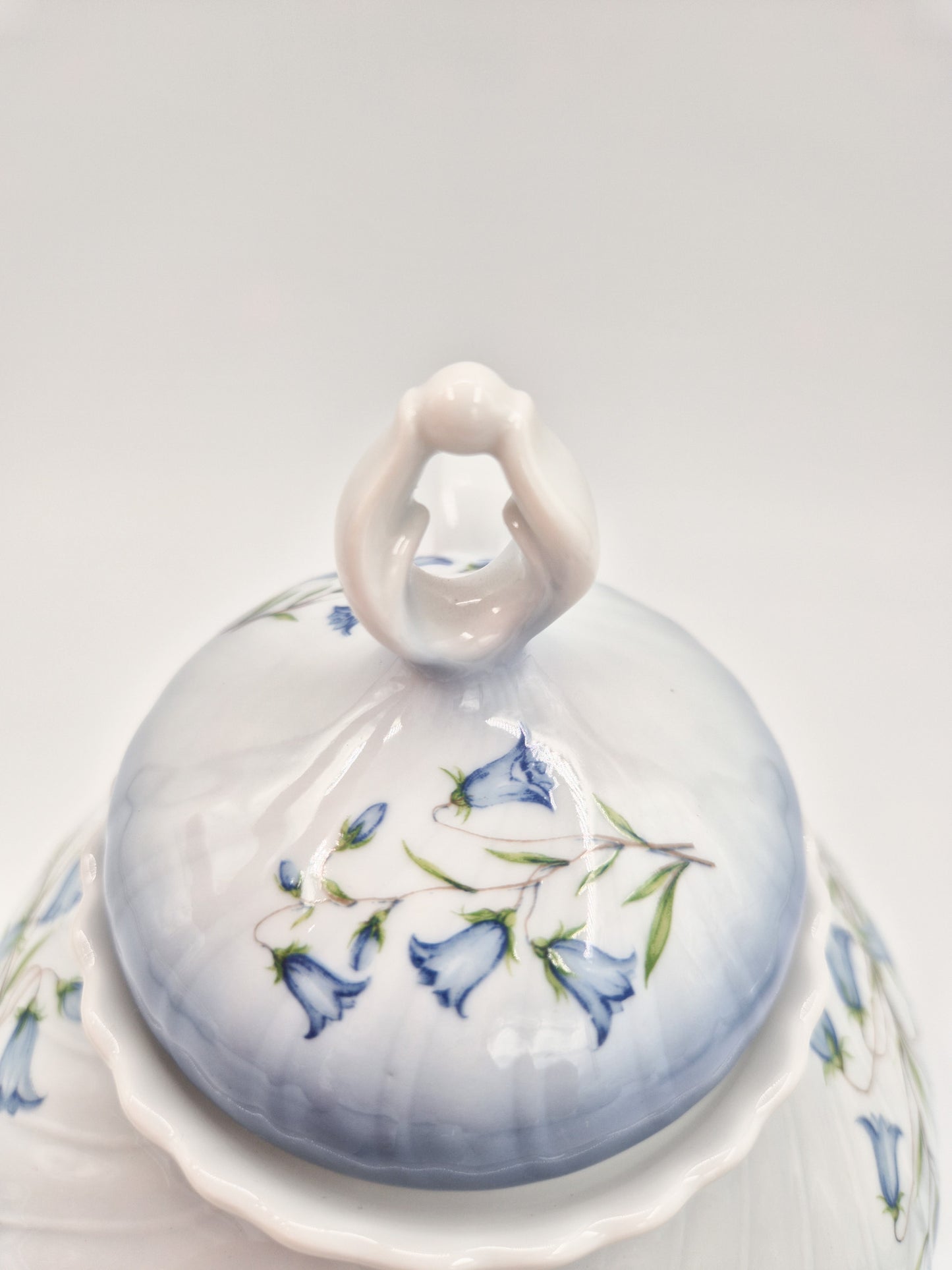 Christineholm Porcelain Tea Set with Warmer – Teapot & Cups Floral Blue Design