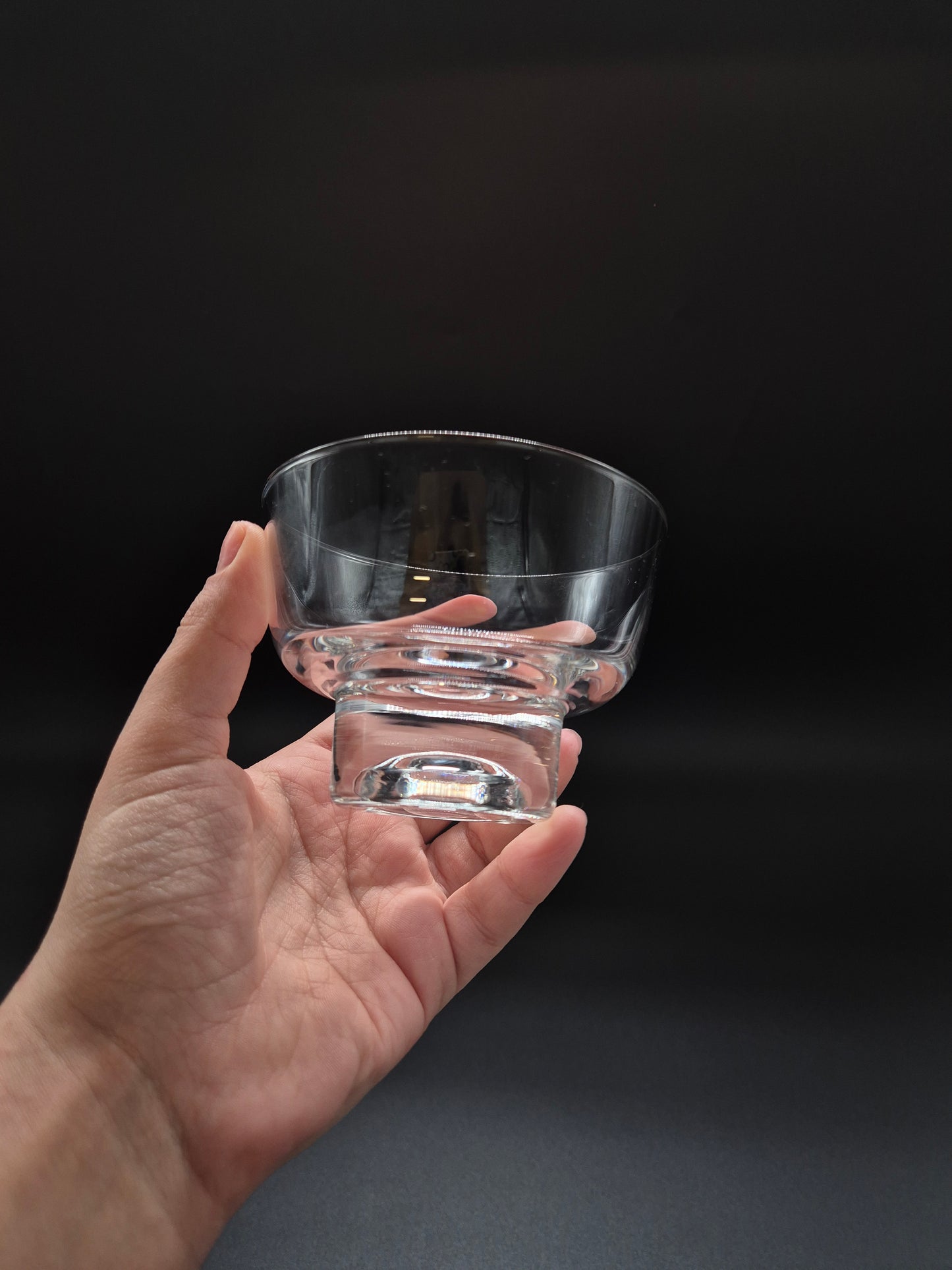 Set of 2 Iittala Future Bowls Tapio Wirkkala Vintage Glass Dessert Finland