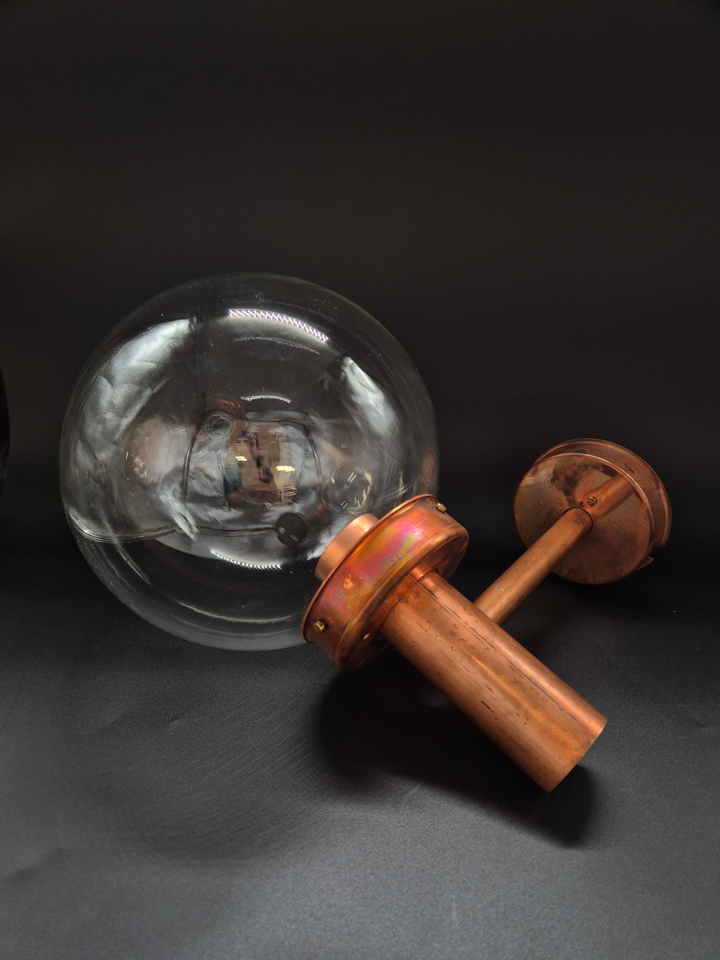 Lisa Johansson-Pape Wall Lamps Model 140-015 for Orno – Copper & Glass