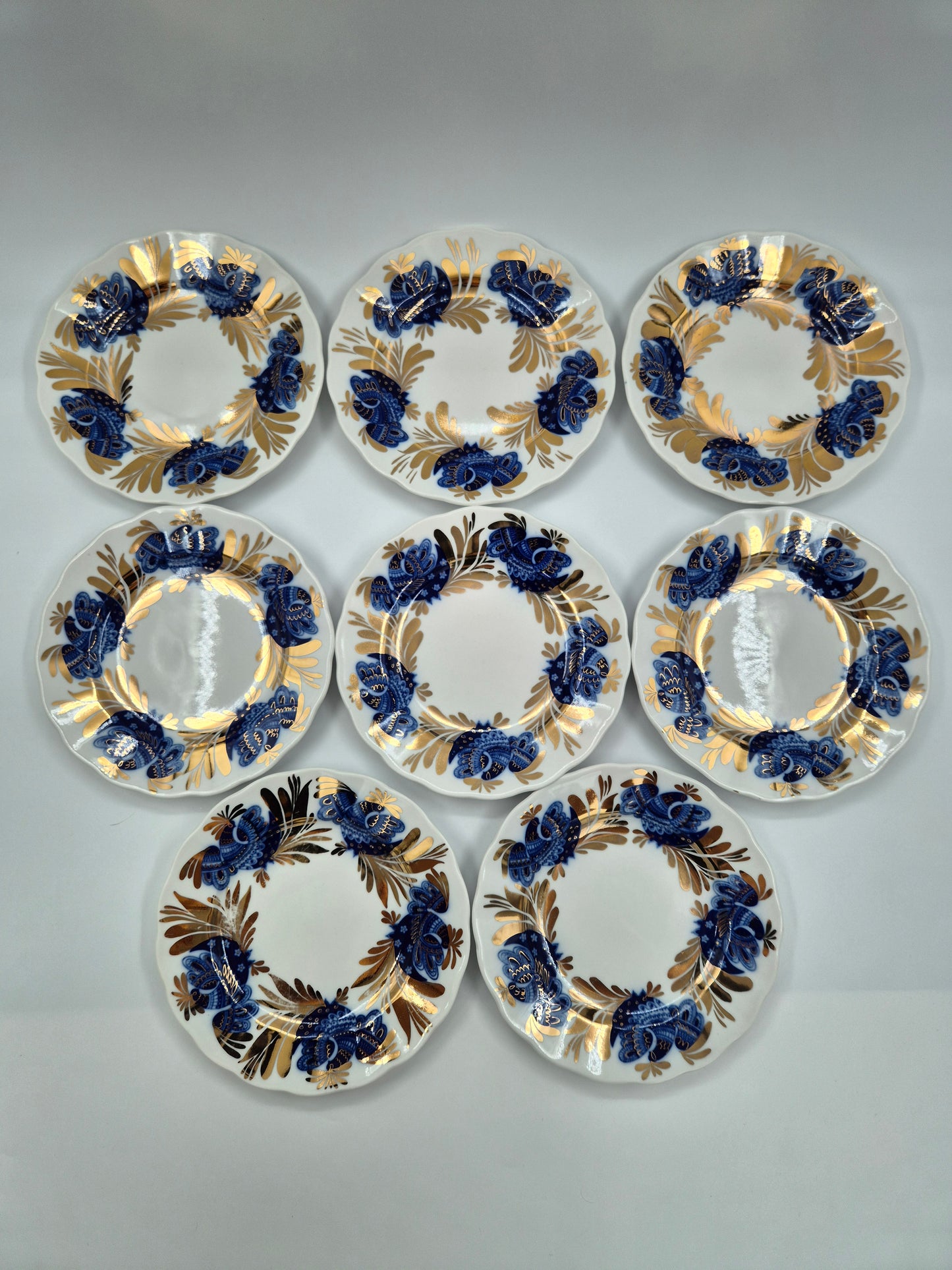7 Lomonosov Golden Garden Tea Cup Set