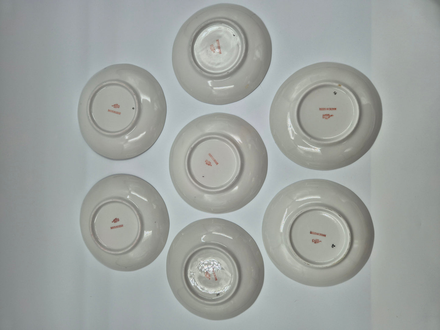 7 Lomonosov Golden Garden Tea Cup Set