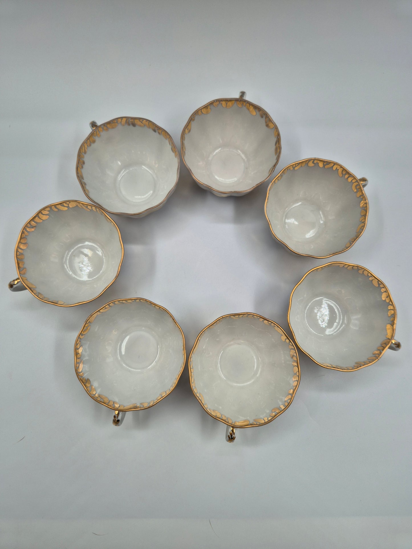 7 Lomonosov Golden Garden Tea Cup Set