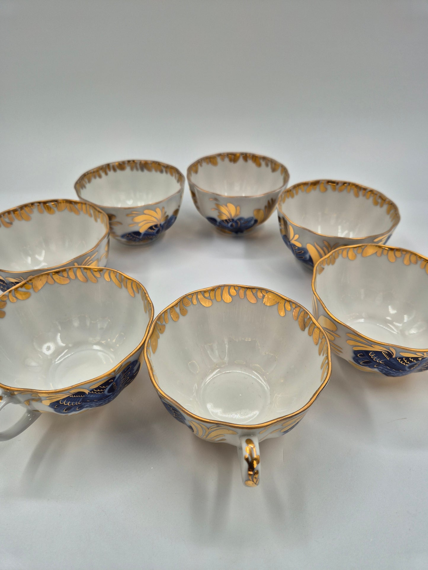 7 Lomonosov Golden Garden Tea Cup Set