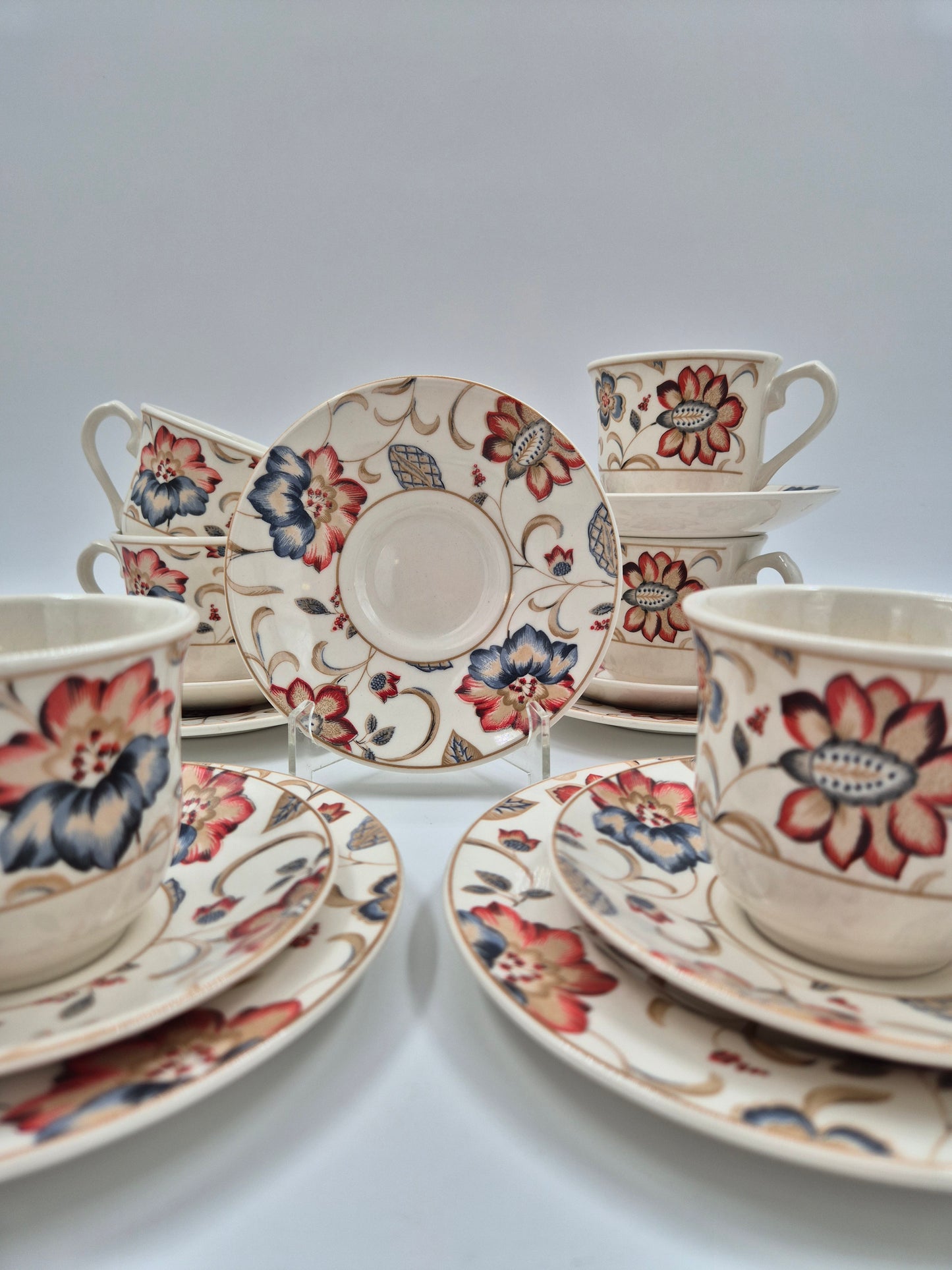 Vintage Churchill Jacobean kop en schotel