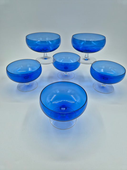 Vintage Kumela serveerglas – Fins handgeblazen glaswerk