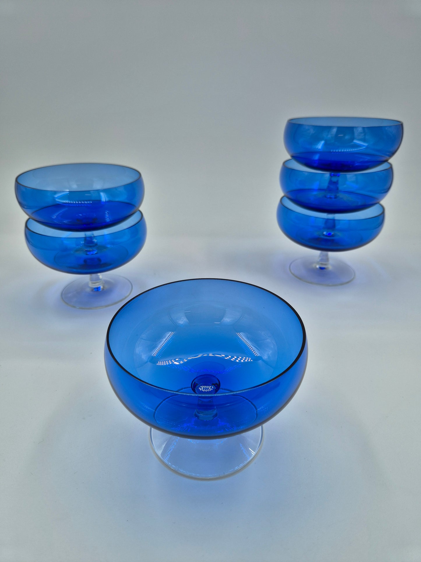 Vintage Kumela serveerglas – Fins handgeblazen glaswerk