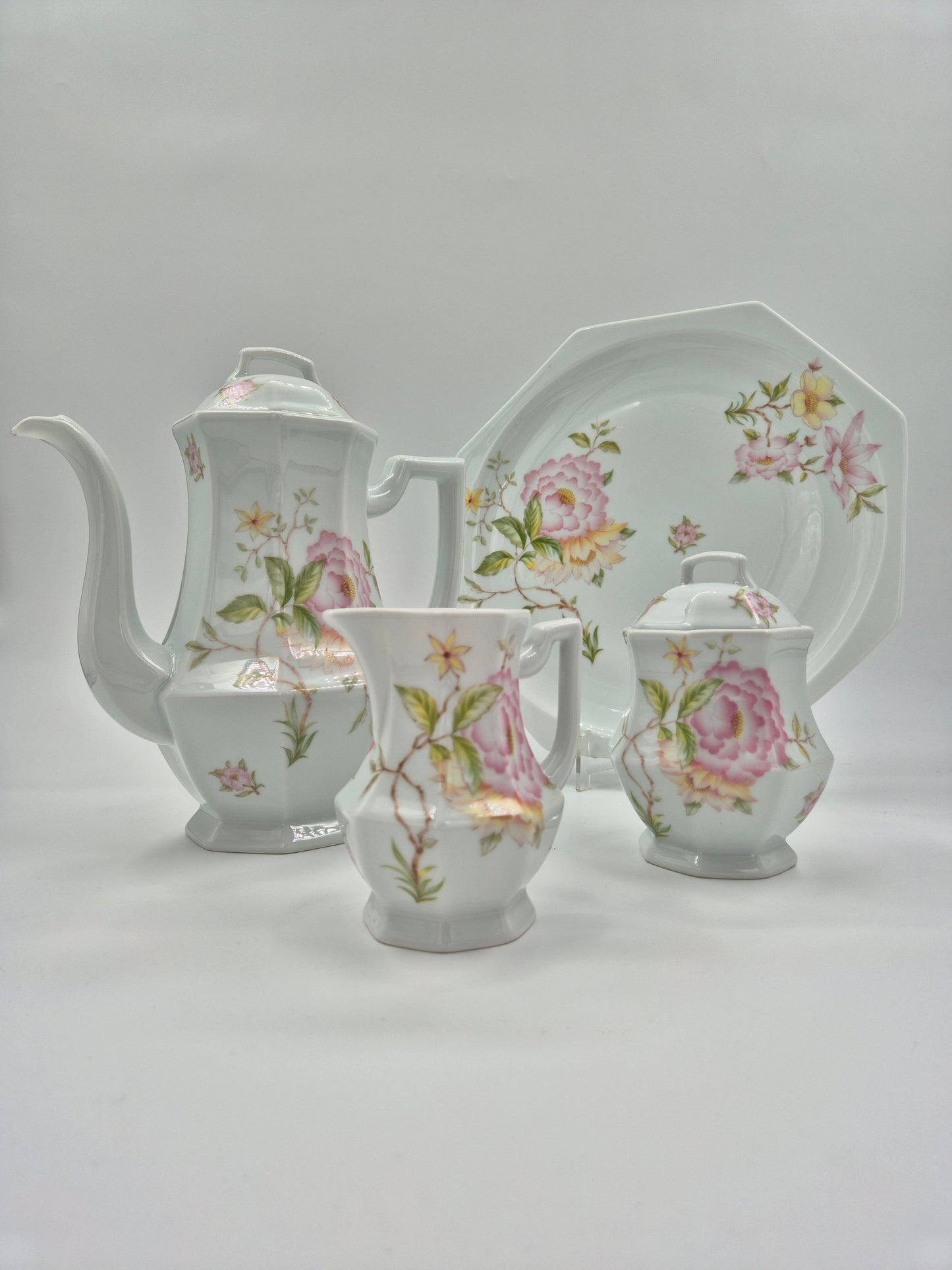 Classic Limoges Coffee/Tea Service – Elegant Vintage French Floral Porcelain
