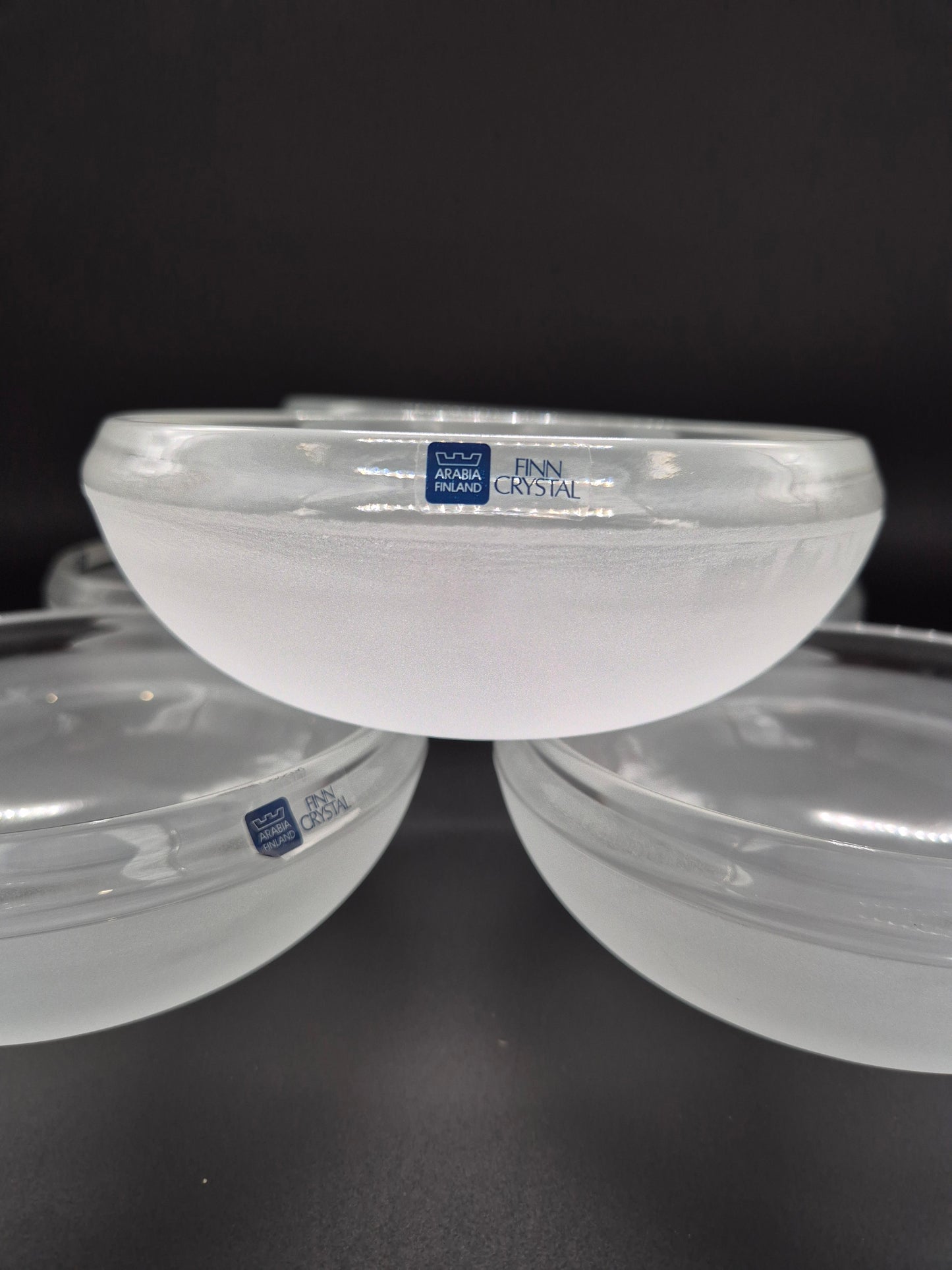 Set of Six Nuutajärvi Lumikuru Soup Bowl - 1986