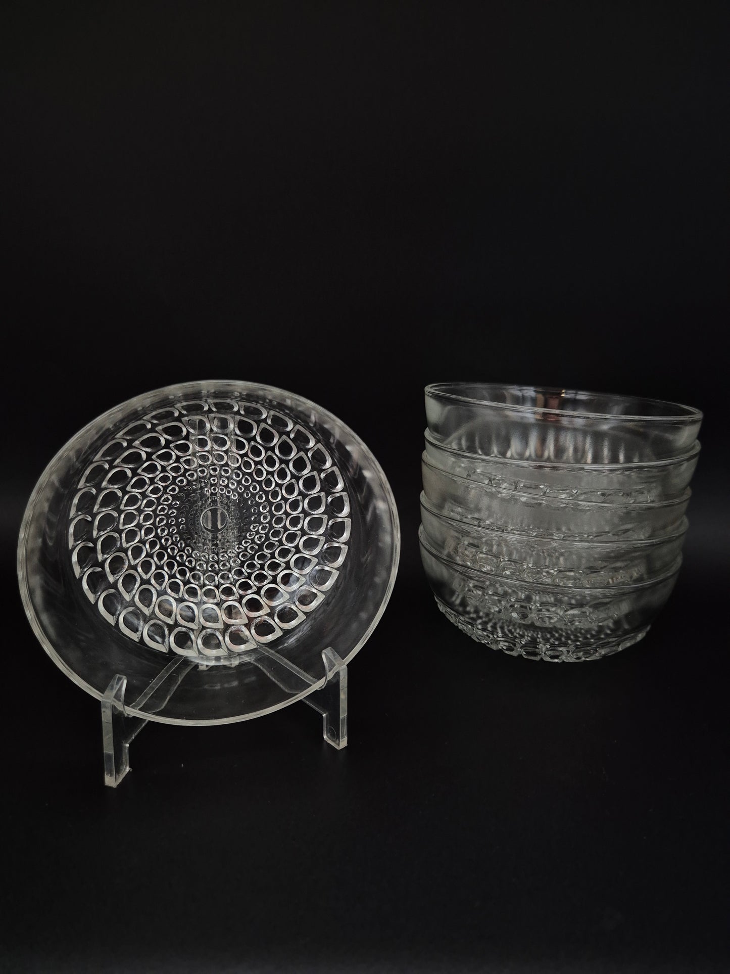 Set of Six Vintage Riihimäen Merja Dessert Bowl by Tamara Aladin (1972–1974)