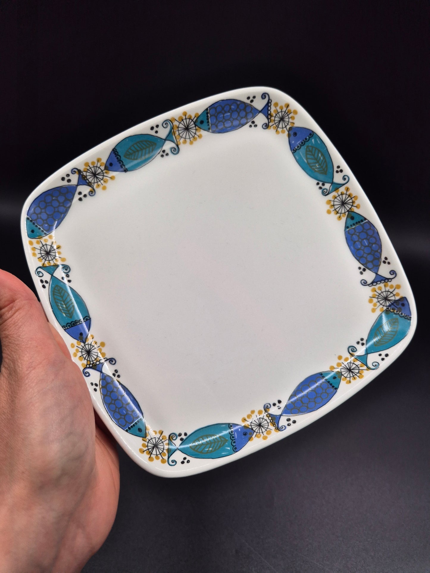 Vintage Figgjo Clupea bord – Turi Gramstad, jaren 60 Noorwegen