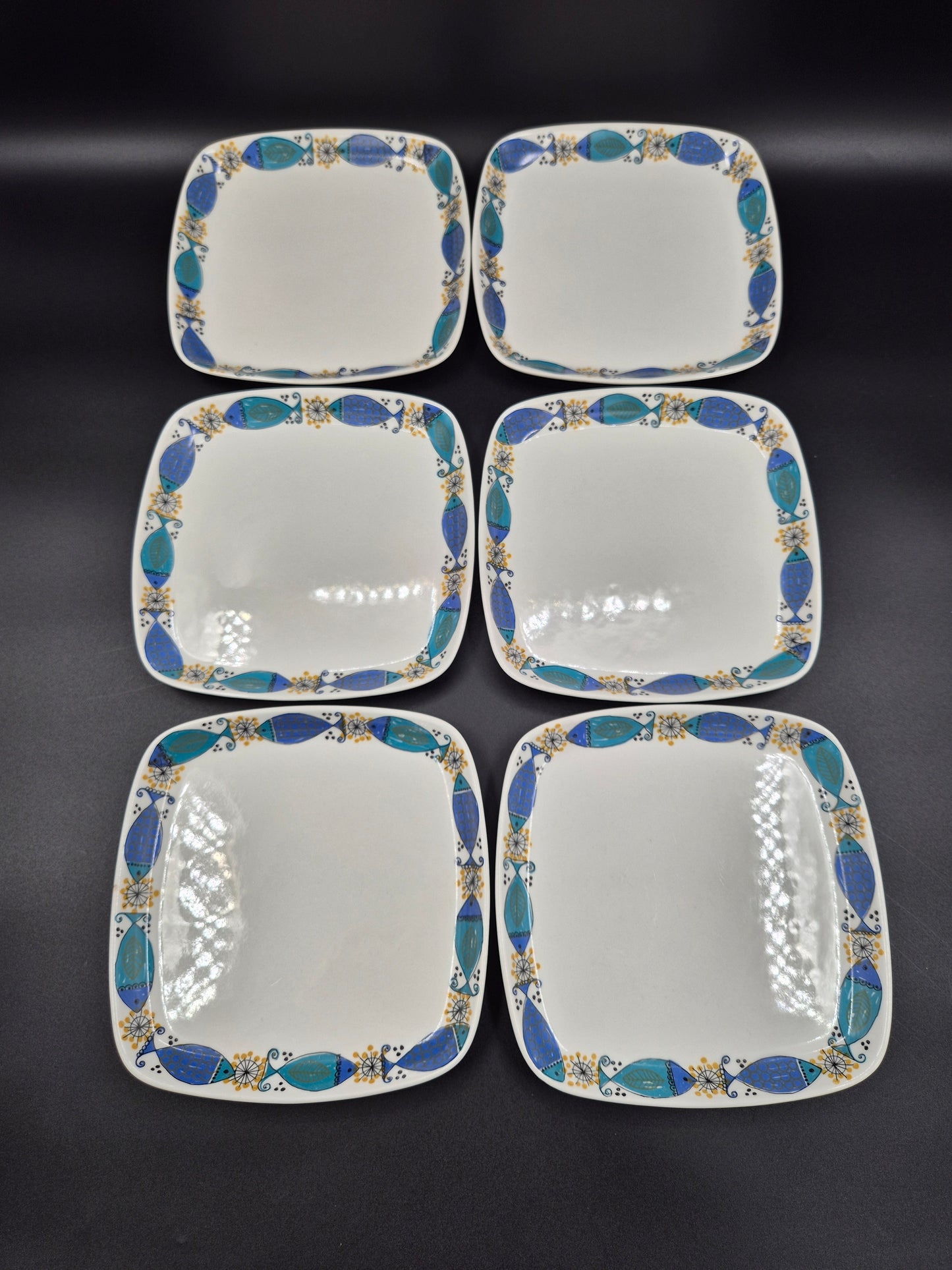 Vintage Figgjo Clupea bord – Turi Gramstad, jaren 60 Noorwegen