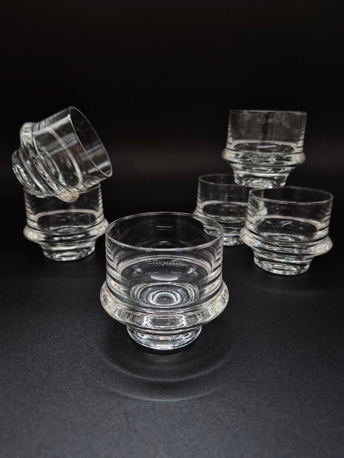 Set of Six Iittala Marski Glass - Vintage Finnish Glass