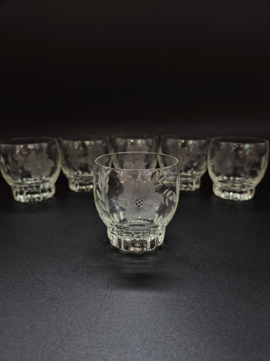 Vintage Riihimäen Lasi Onerva drinkglas – Fins kunstglas uit de jaren 30