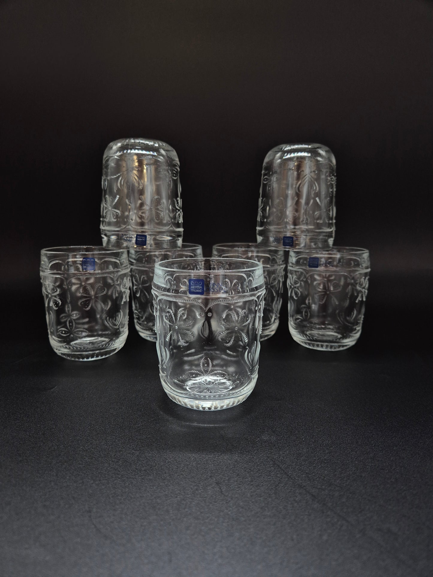 Set of 7 Nuutajärvi Apila Drinking Glass