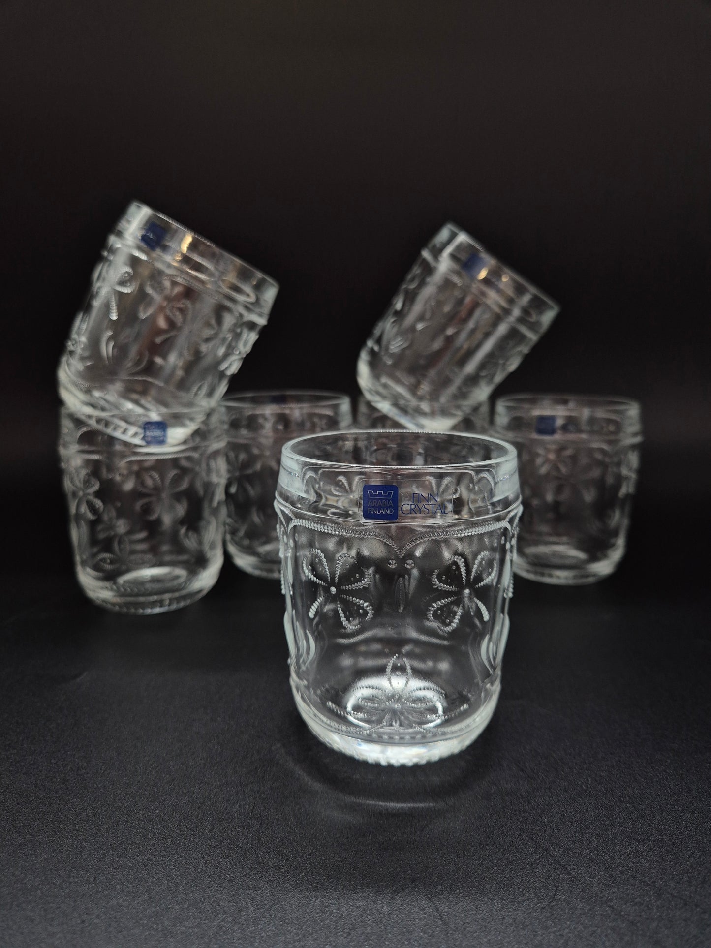 Set of 7 Nuutajärvi Apila Drinking Glass