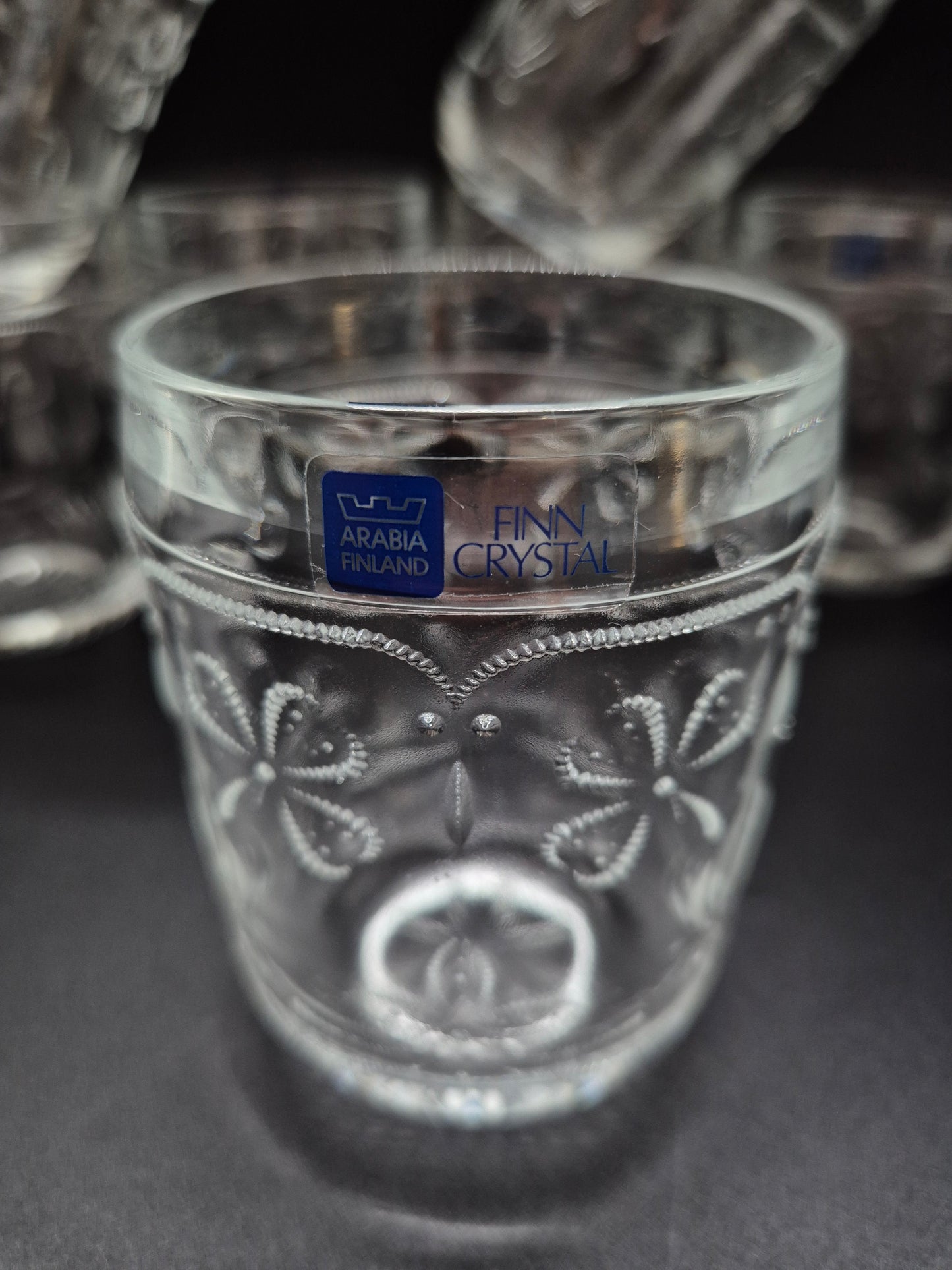 Set of 7 Nuutajärvi Apila Drinking Glass