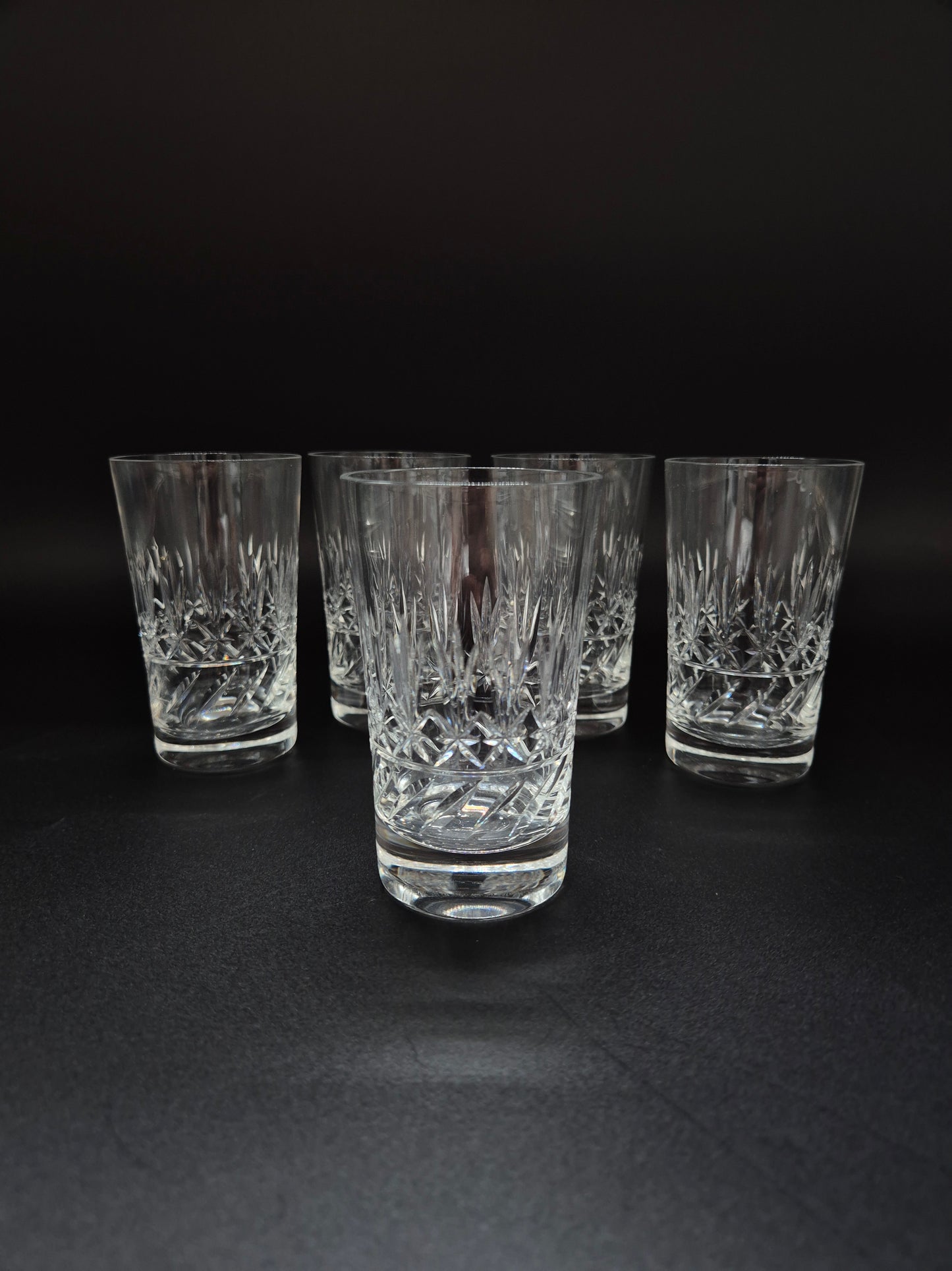 Set of 5 Nuutajärvi Crystal Drinking Glass – Vintage Finnish Glassware